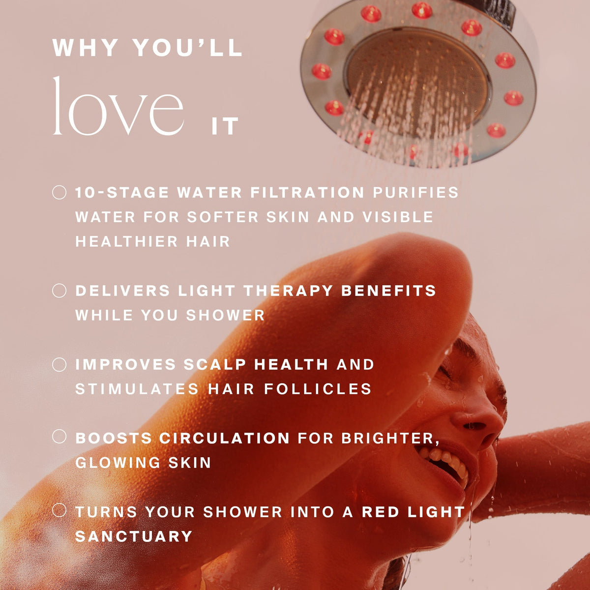 HigherDOSE Red Light Showerhead Filter
