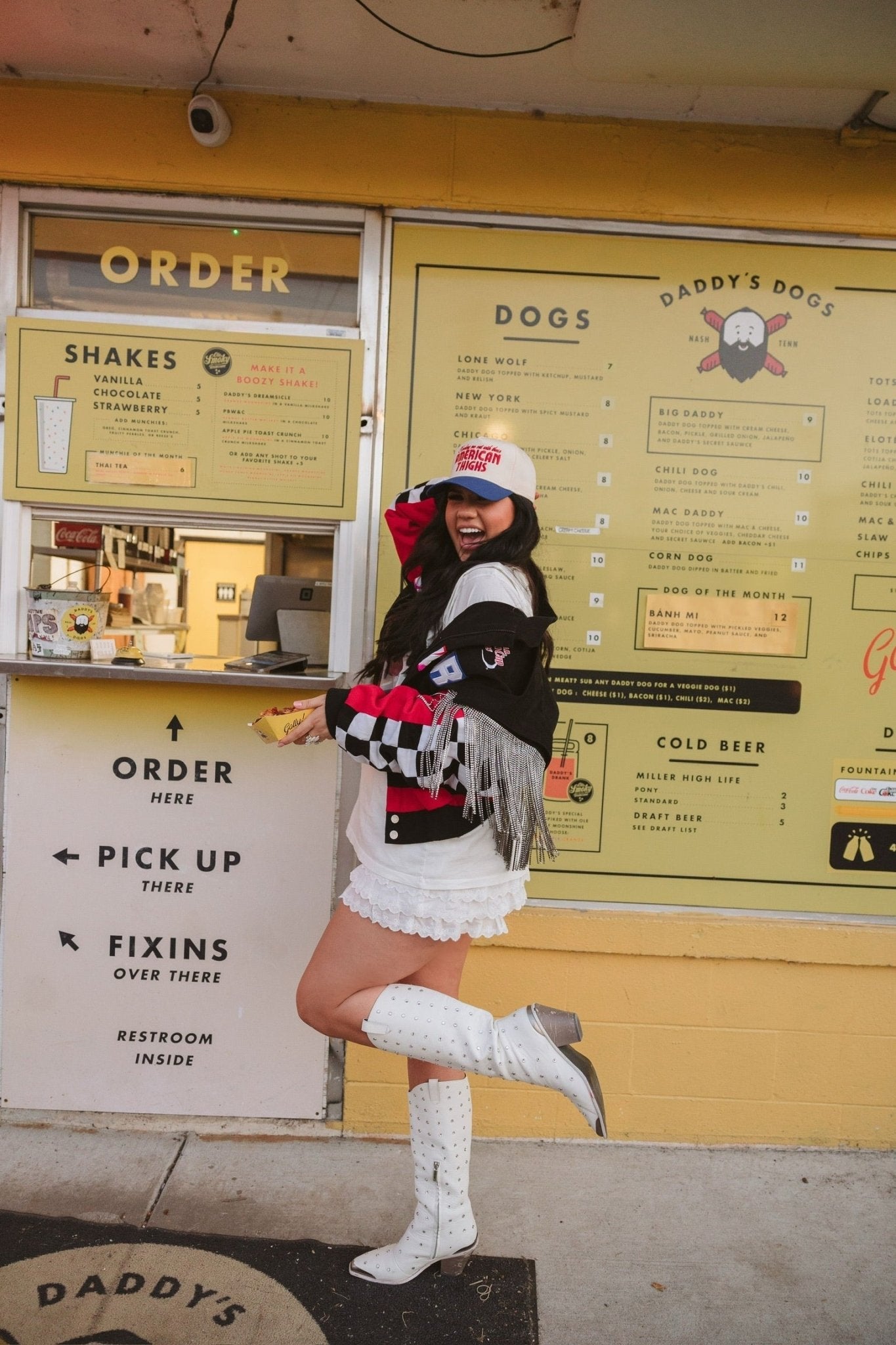 KenzKustomz American Thighs - Royal Blue Vintage Trucker Hat