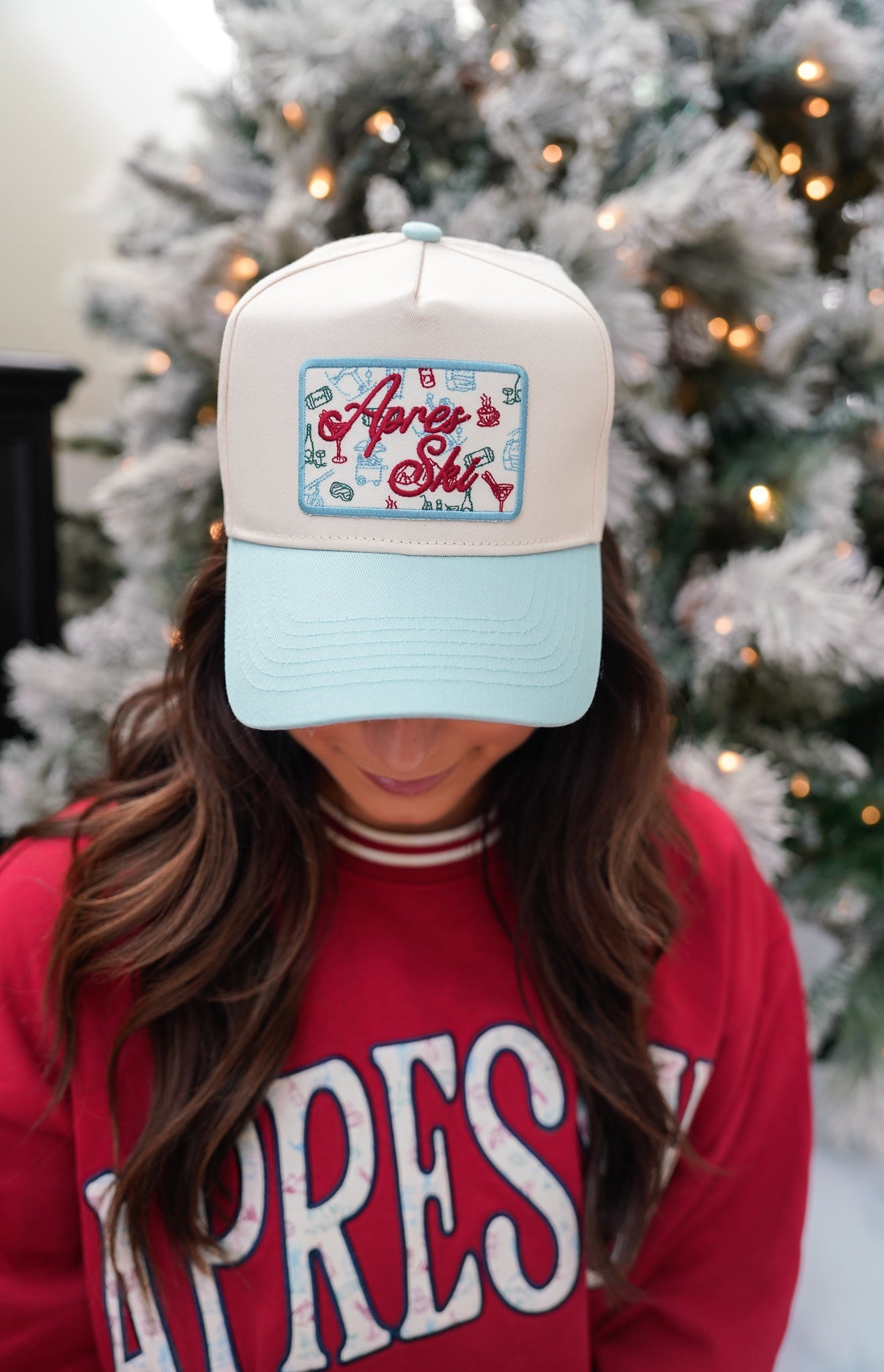 KenzKustomz Apres Ski - Baby Blue Vintage Trucker Hat