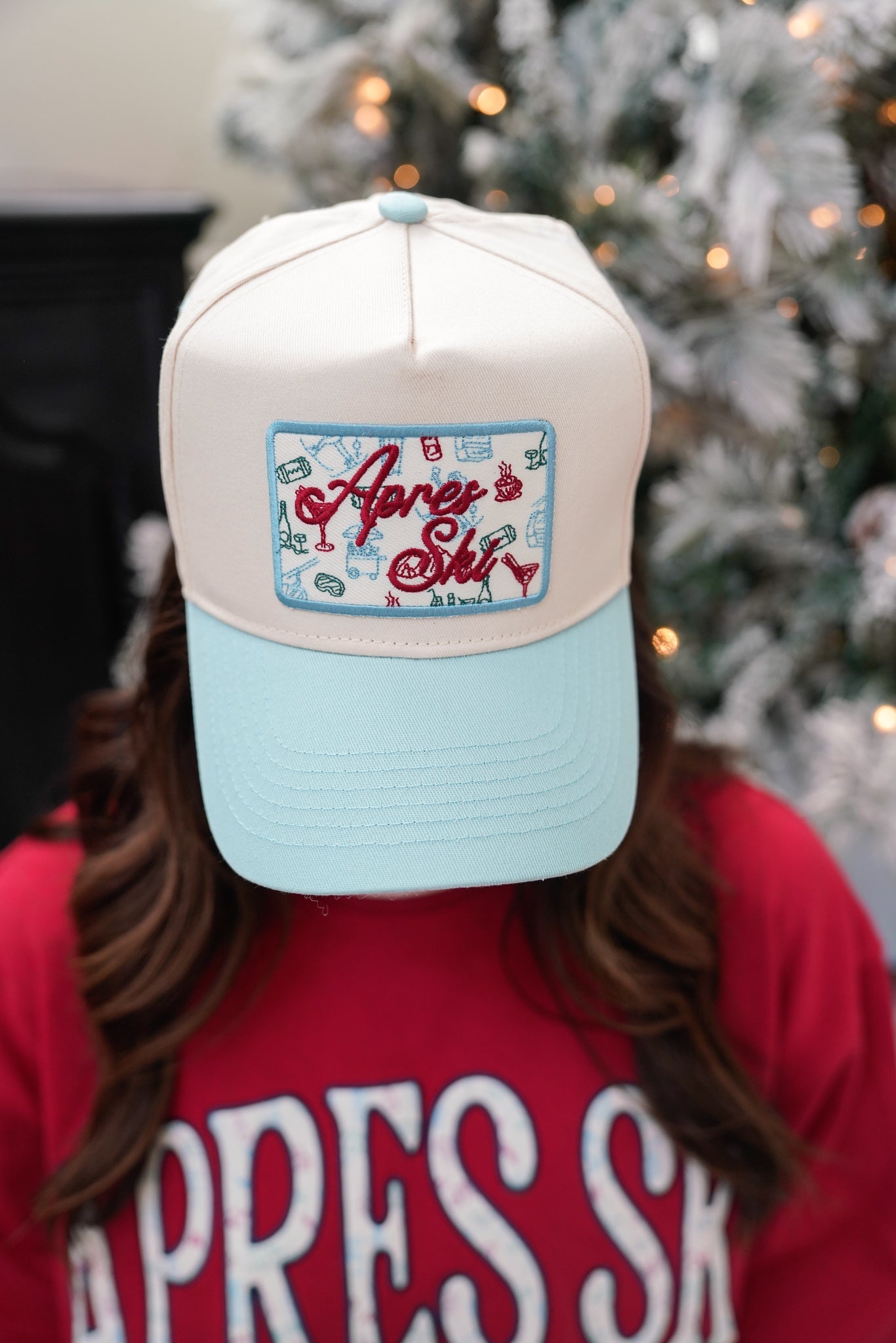 KenzKustomz Apres Ski - Baby Blue Vintage Trucker Hat