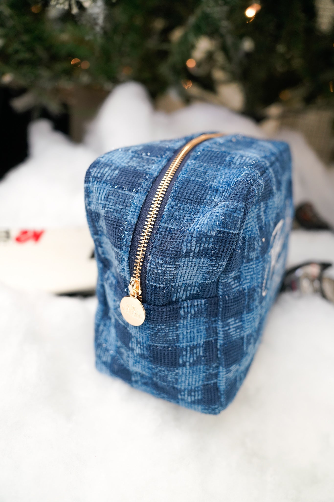 KenzKustomz Apres Ski Social Club - Navy Plaid XL Bag