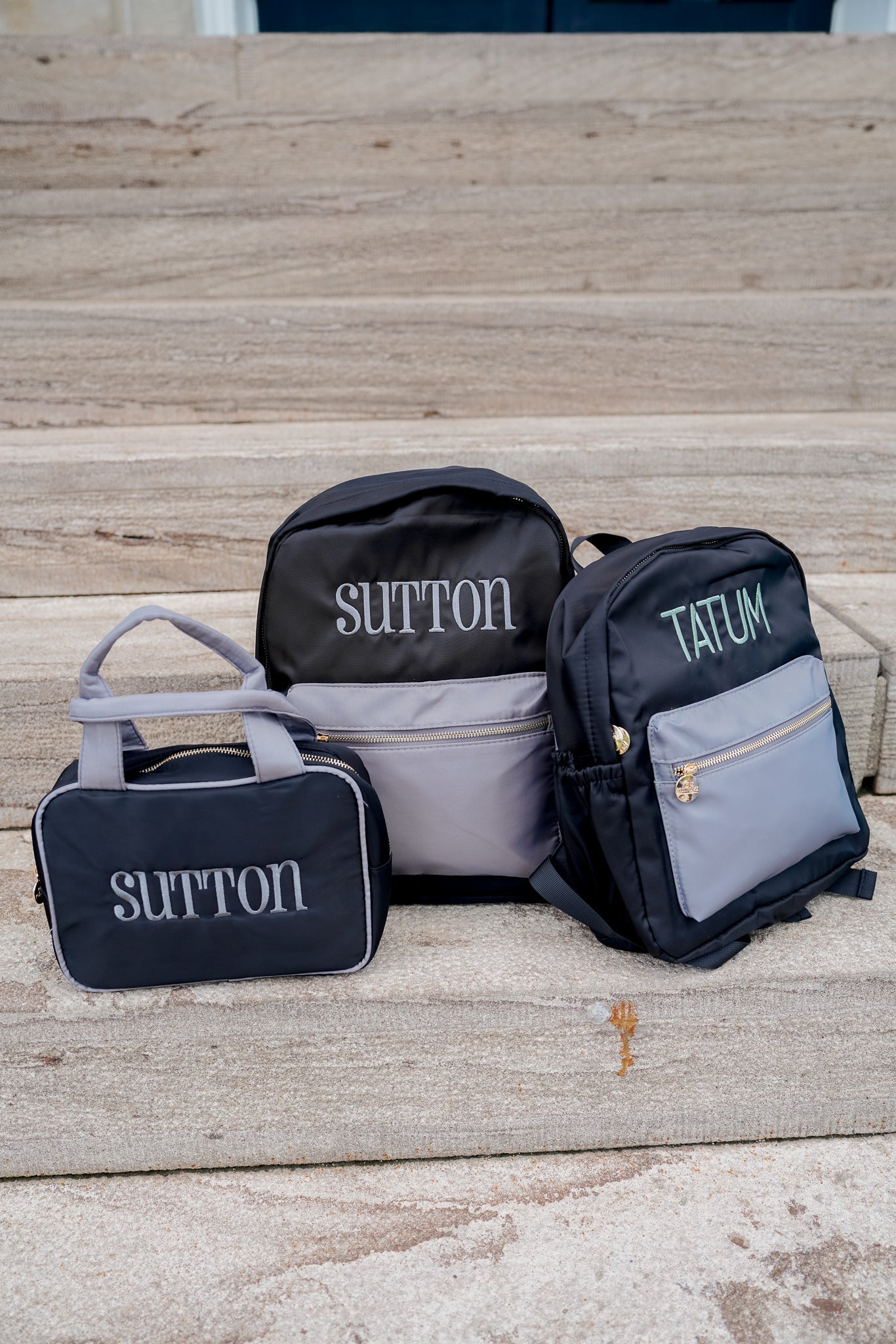 KenzKustomz Black + Grey Colorblock Backpack