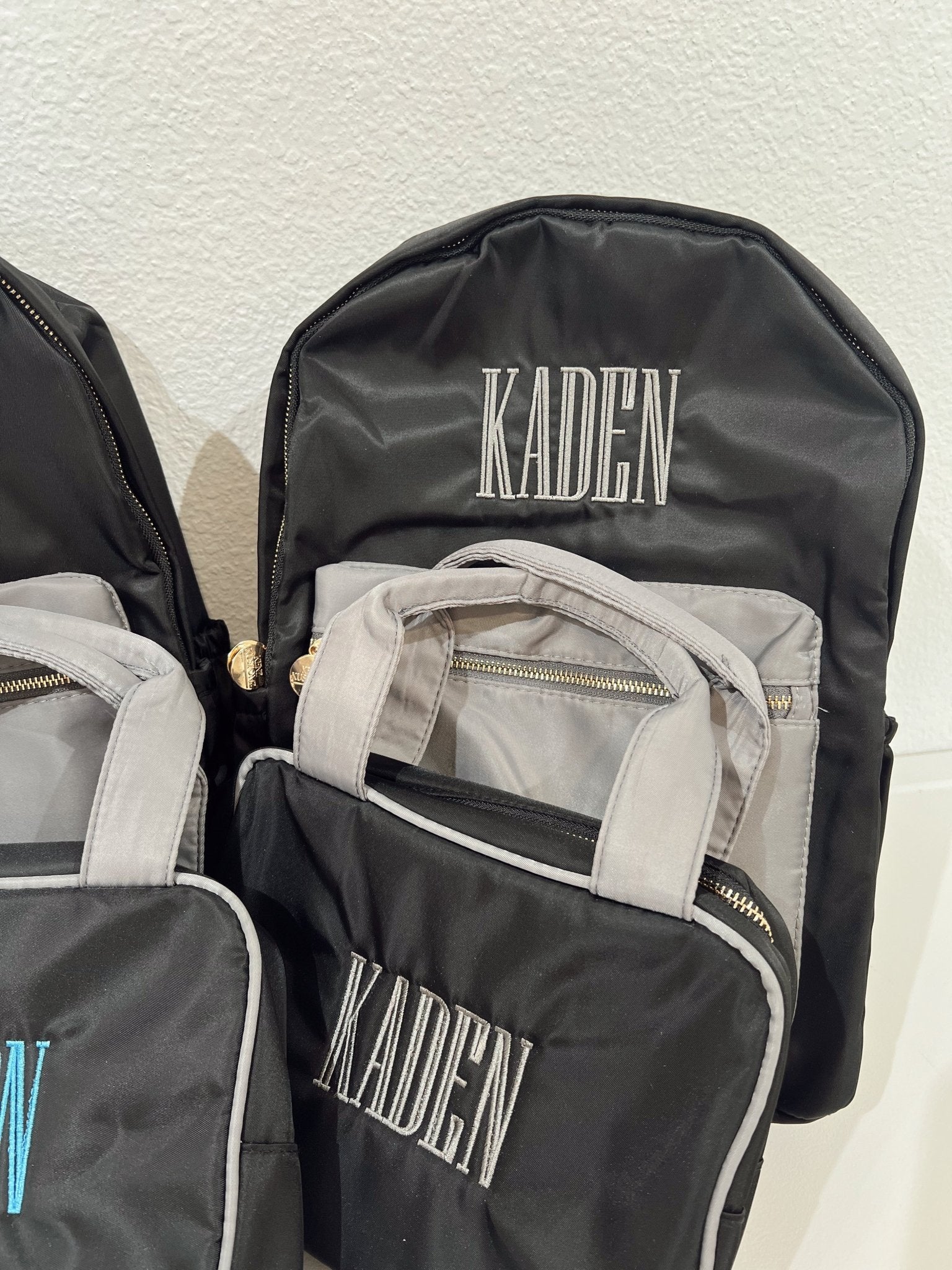 KenzKustomz Black + Grey Colorblock Backpack