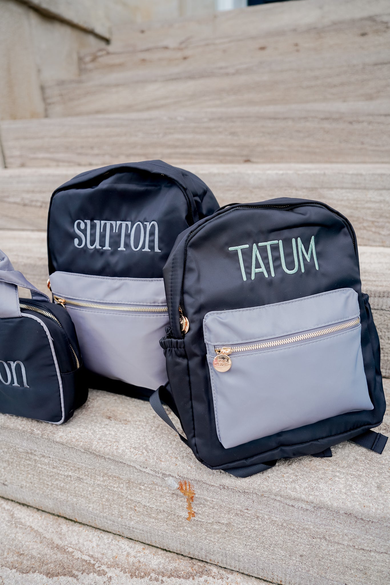 KenzKustomz Black + Grey Colorblock Backpack