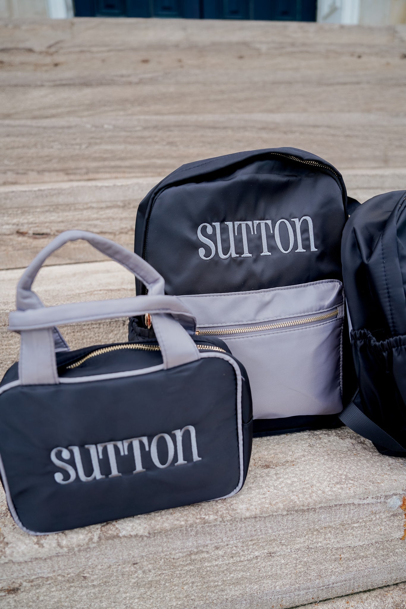 KenzKustomz Black + Grey Colorblock Backpack