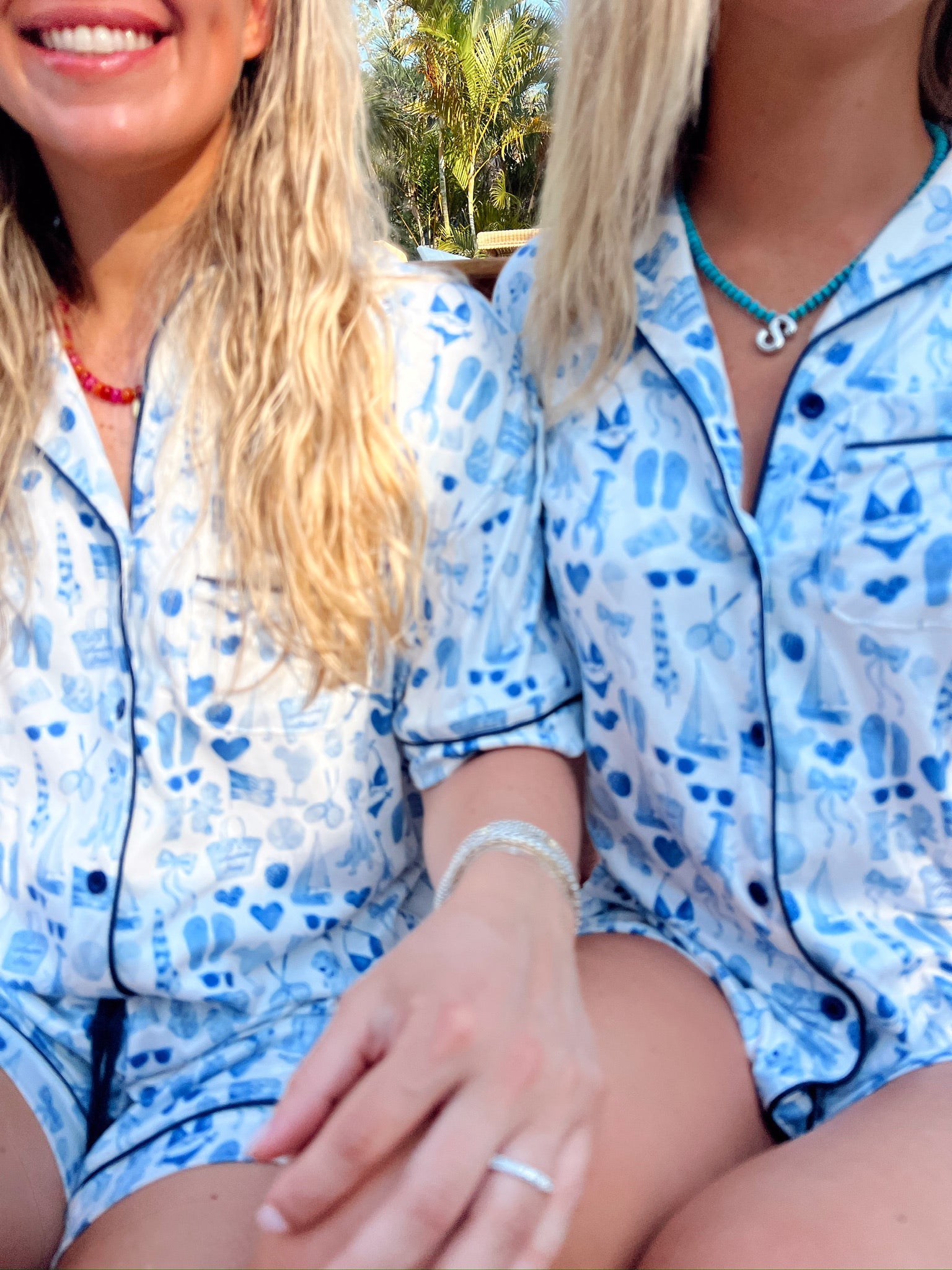 KenzKustomz Blue Americana - Short Sleeve Pajama Set