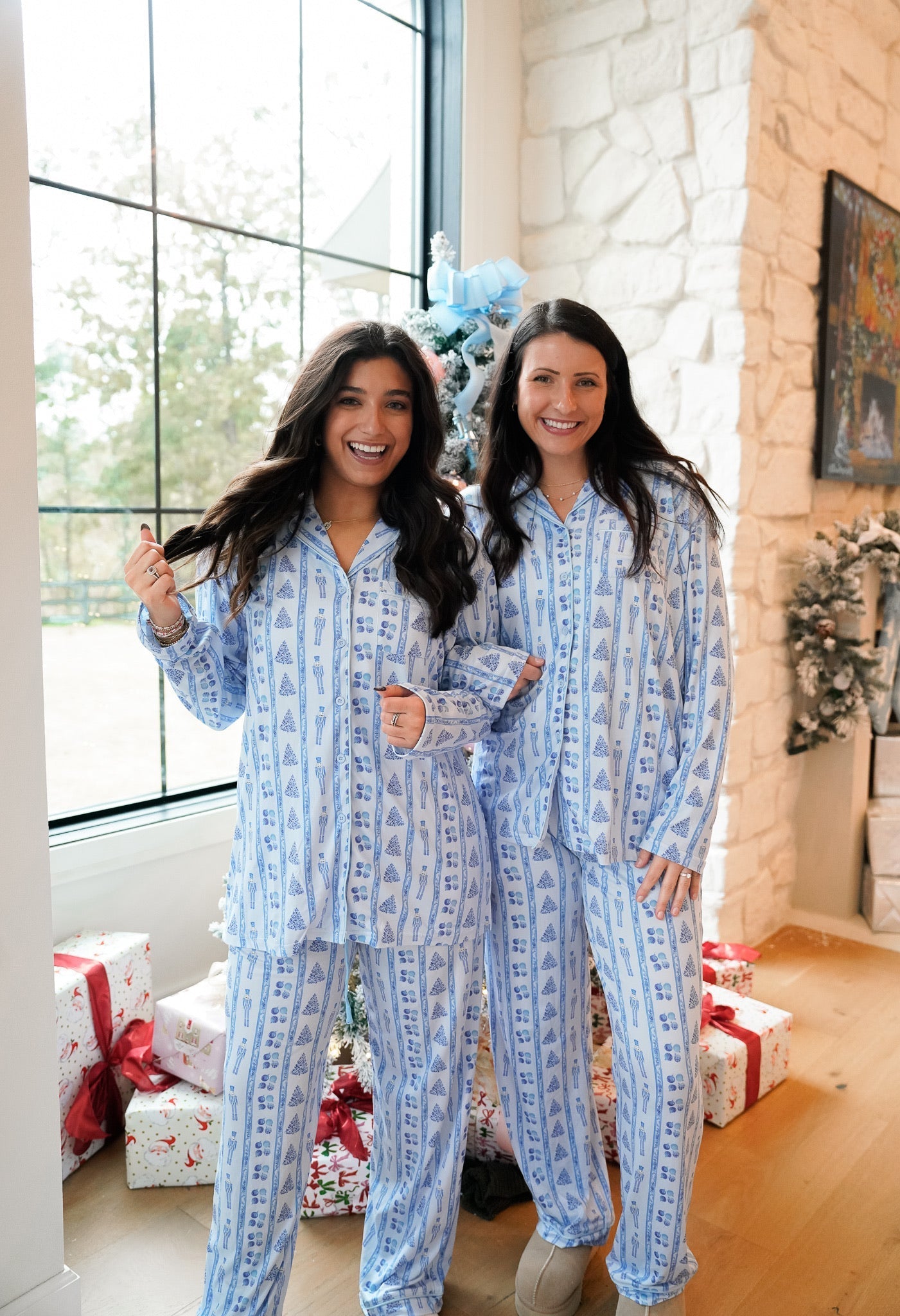 KenzKustomz Blue Christmas - Long Pajama Set