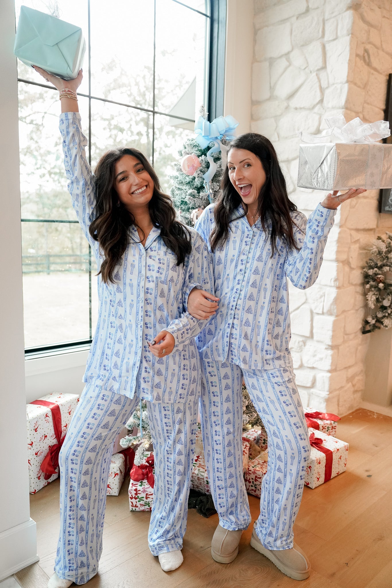 KenzKustomz Blue Christmas - Long Pajama Set