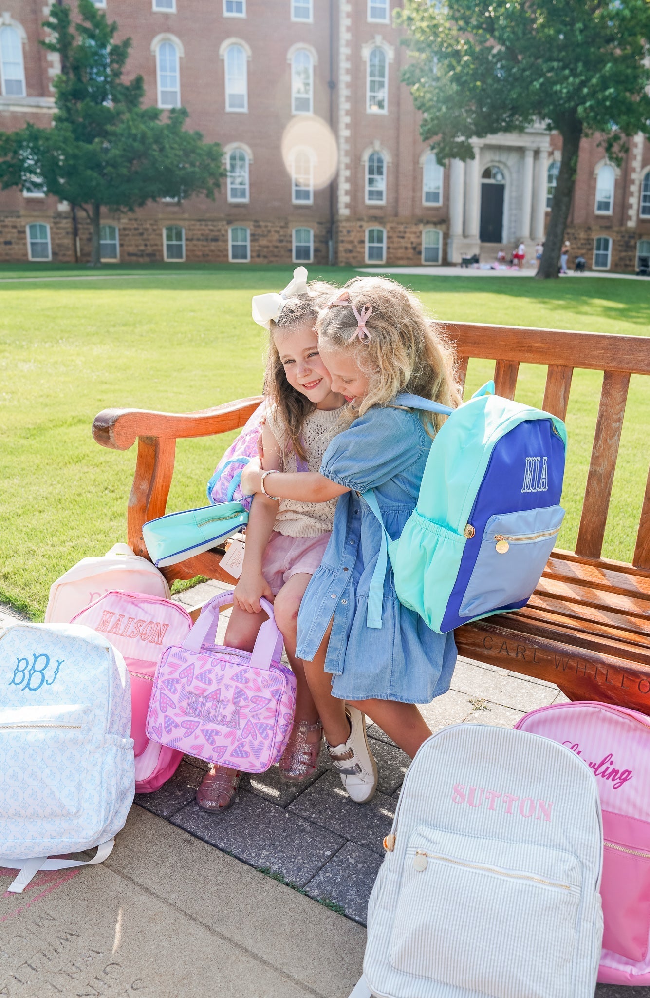 KenzKustomz Blue + Teal Colorblock Backpack