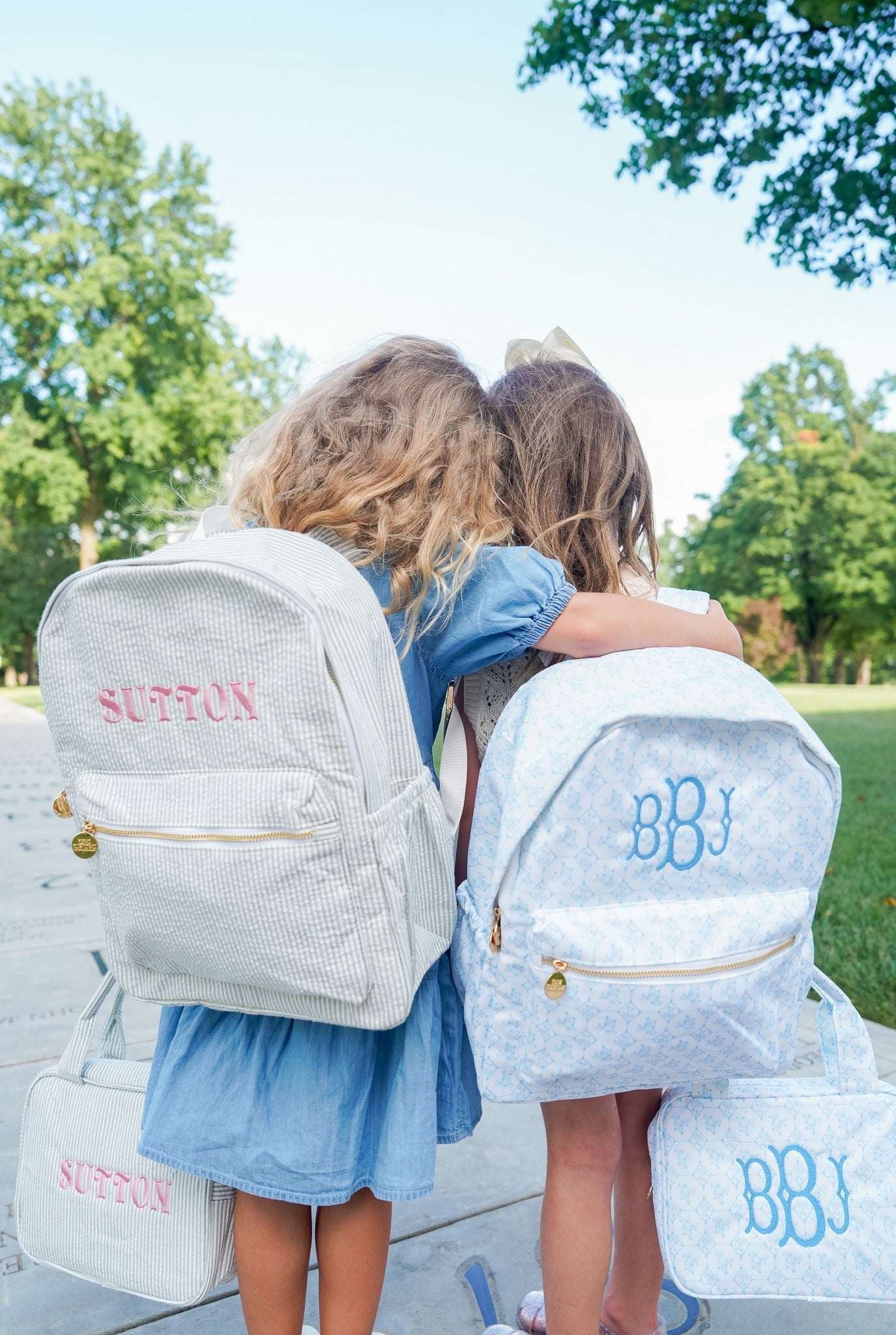 KenzKustomz Blue Toile Backpack