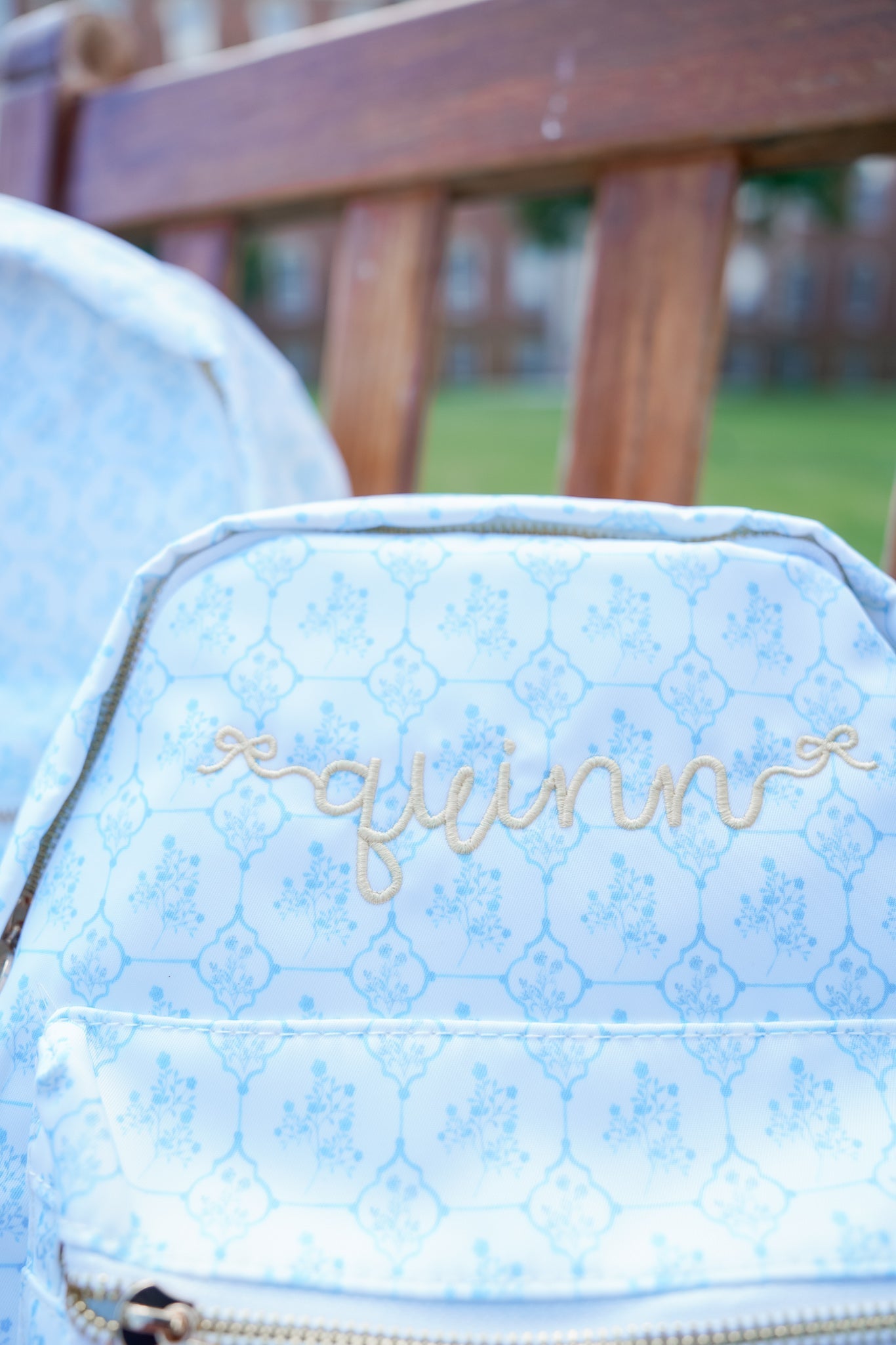 KenzKustomz Blue Toile Backpack