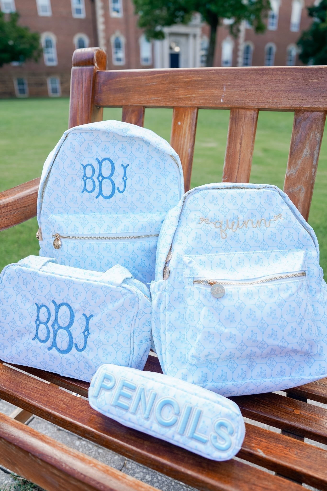 KenzKustomz Blue Toile Backpack