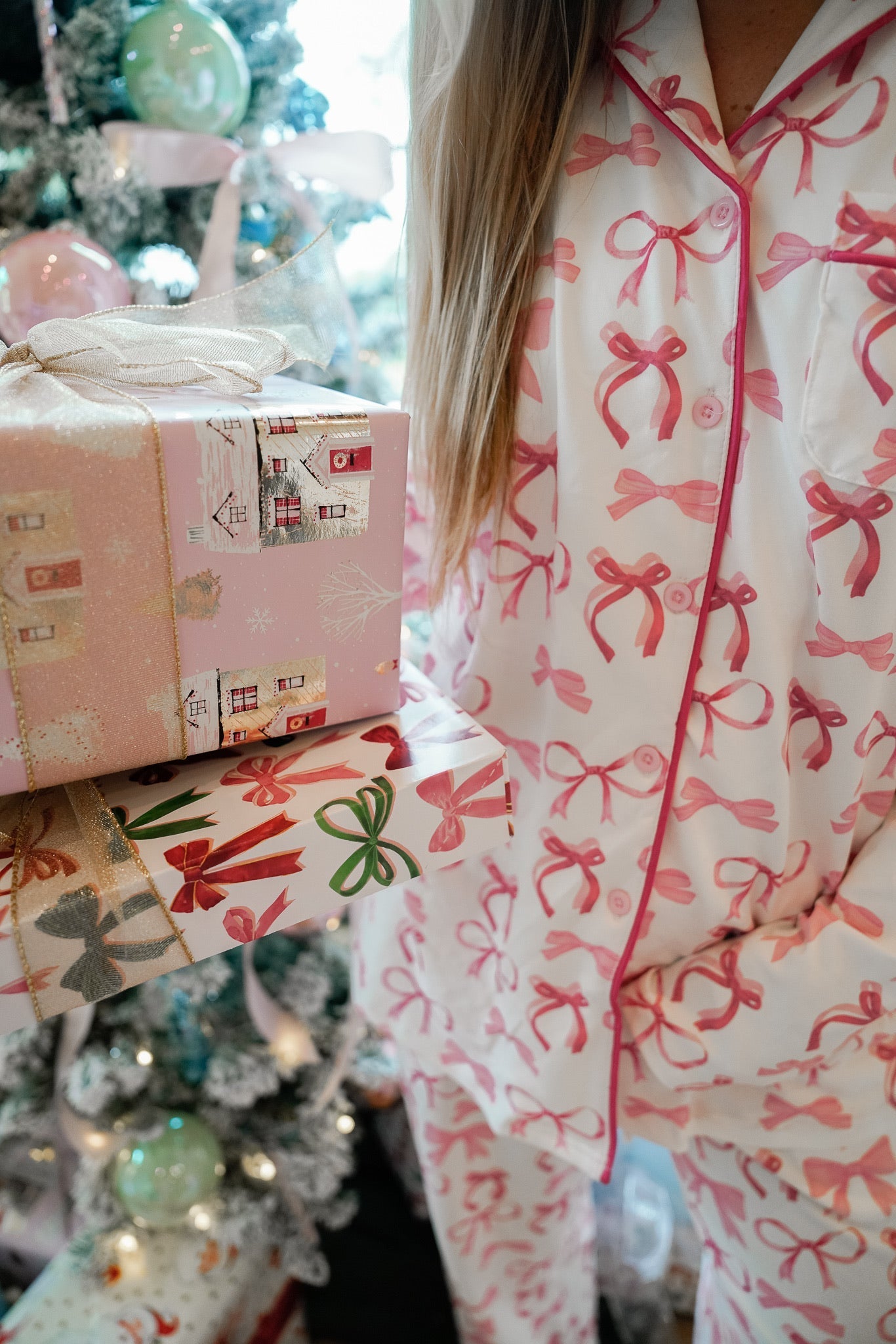 KenzKustomz Bows Pajama Set