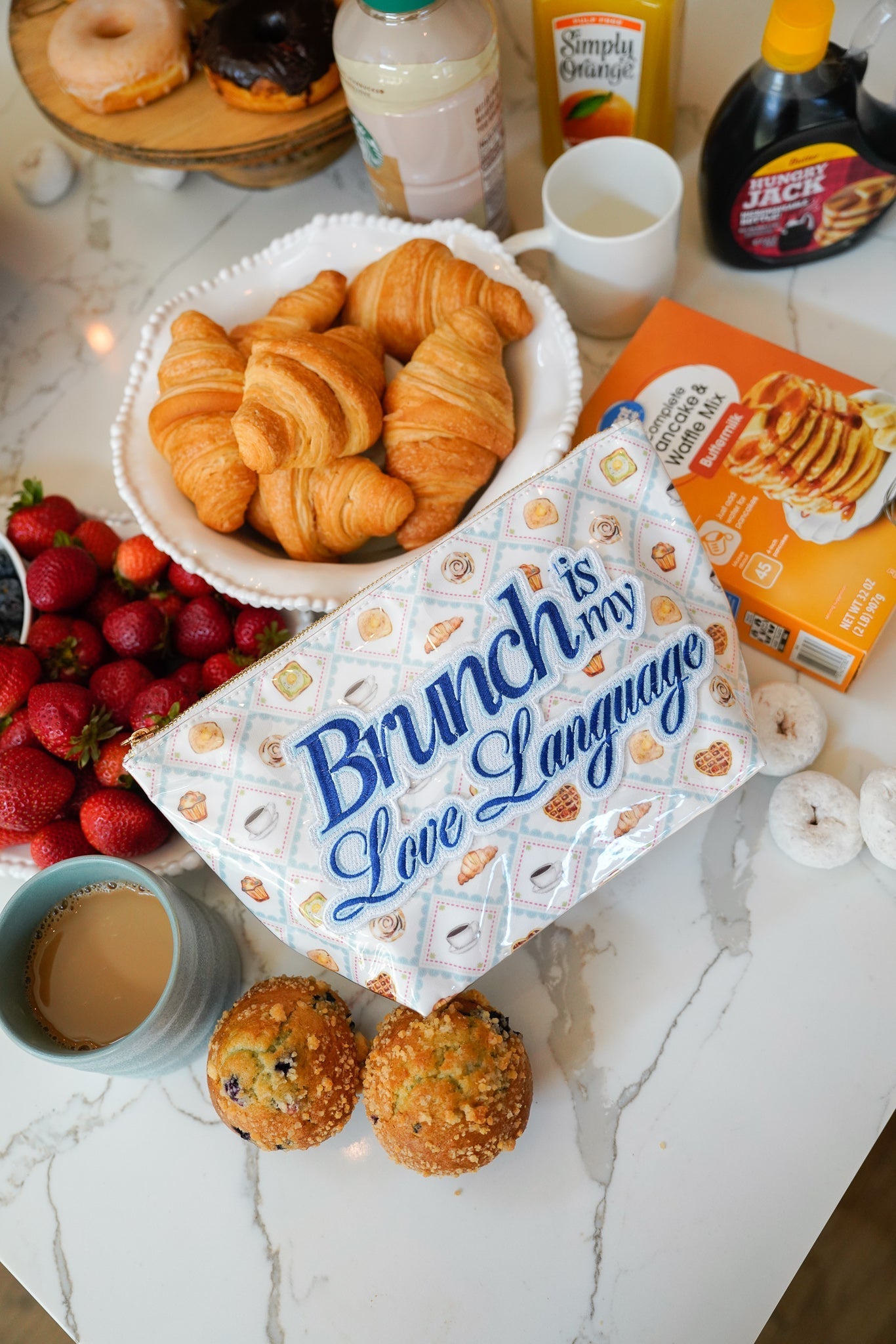 KenzKustomz Brunch is my Love Language - Clear Coat Bag