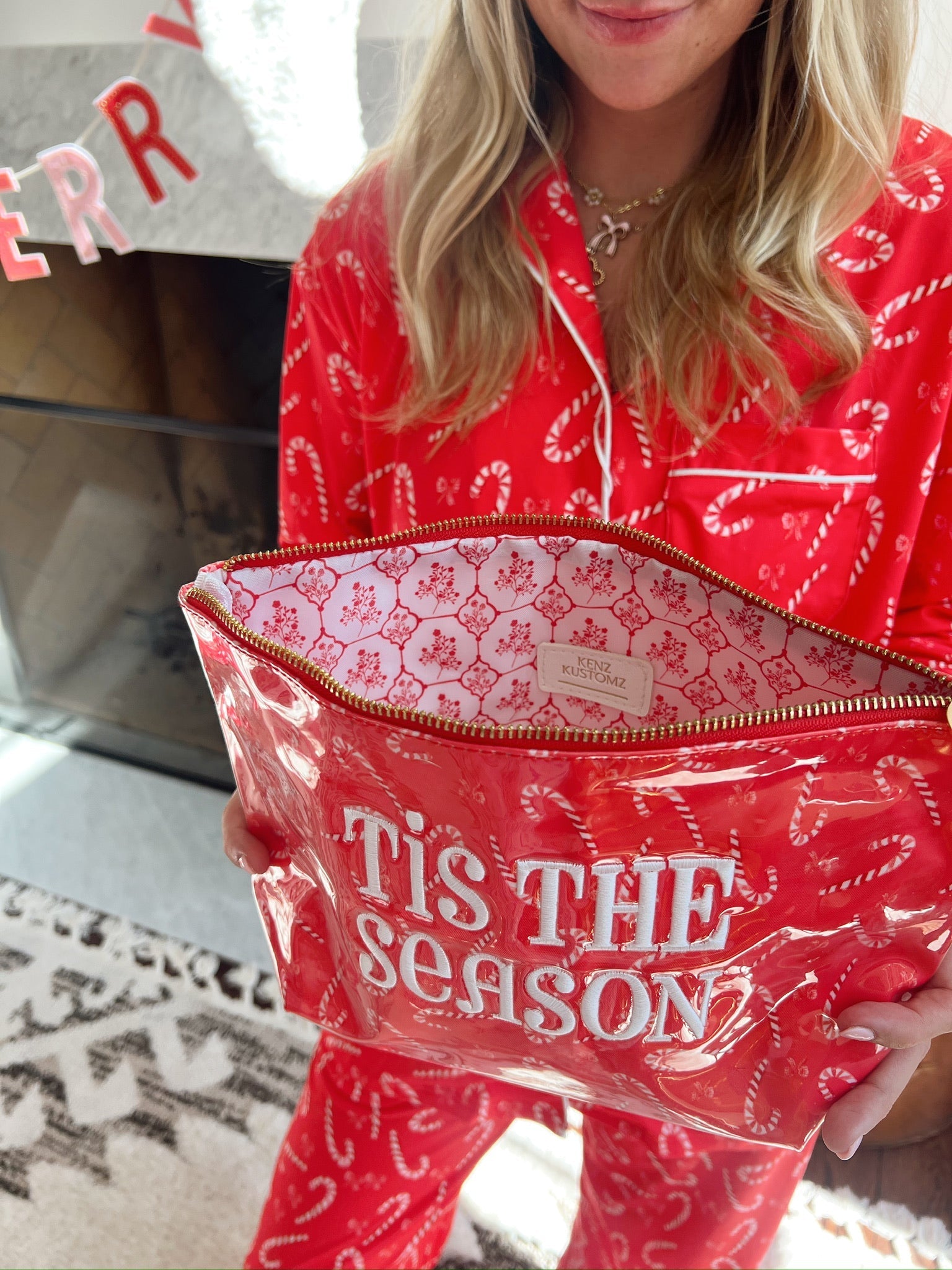 KenzKustomz Candy Cane Pajama Set