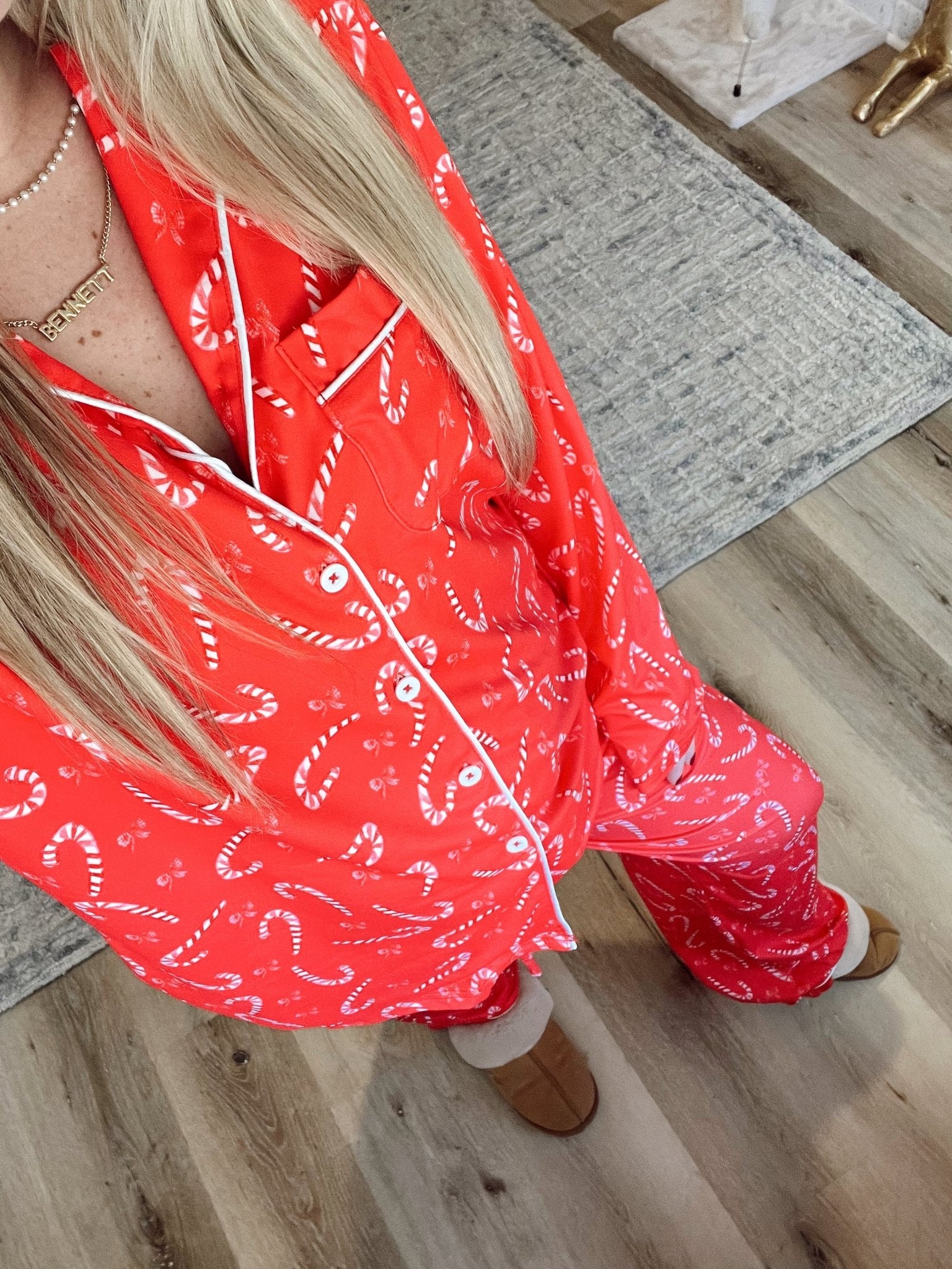 KenzKustomz Candy Cane Pajama Set