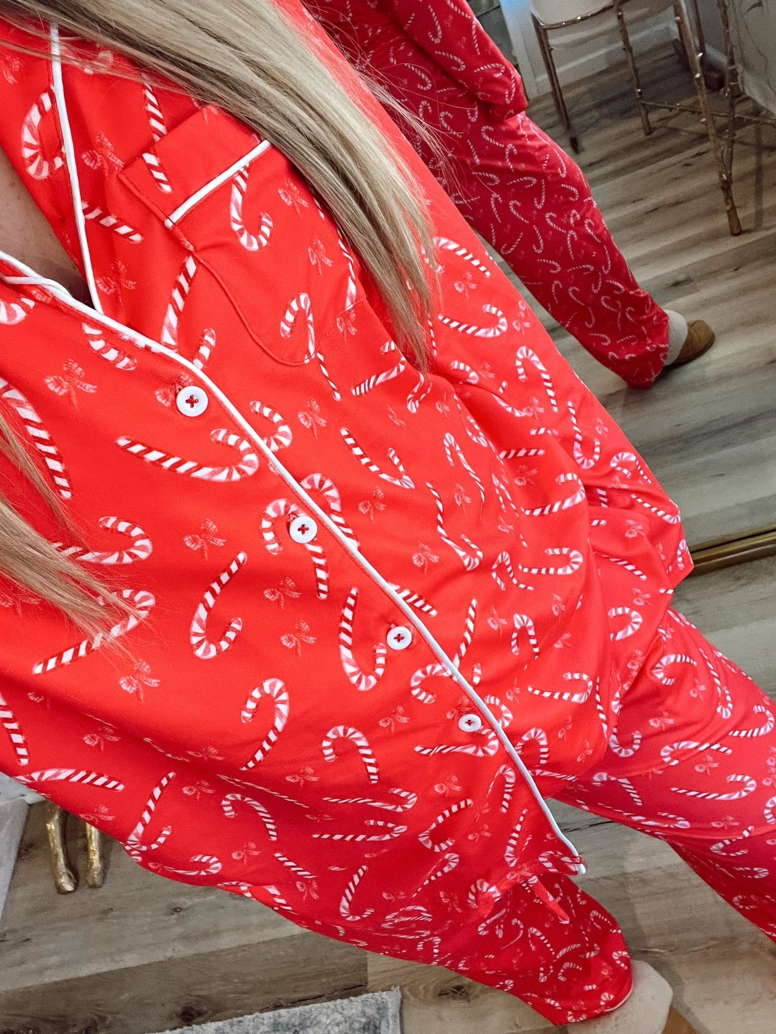KenzKustomz Candy Cane Pajama Set