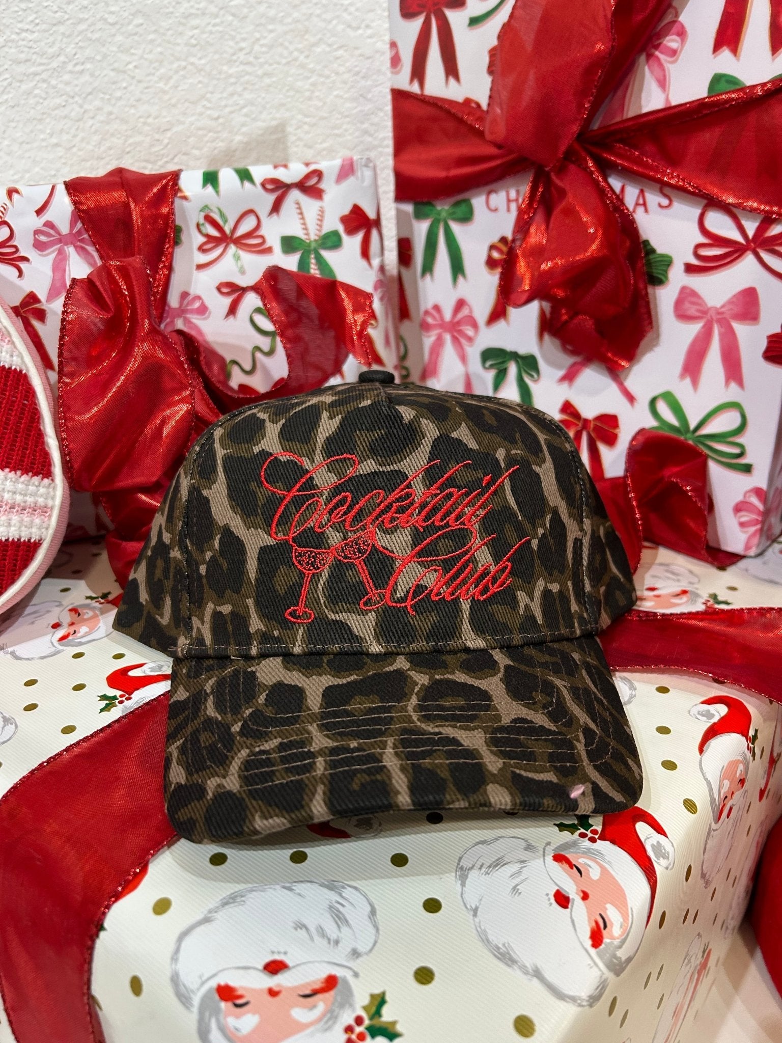 KenzKustomz Cocktail Club - Leopard Vintage Trucker Hat