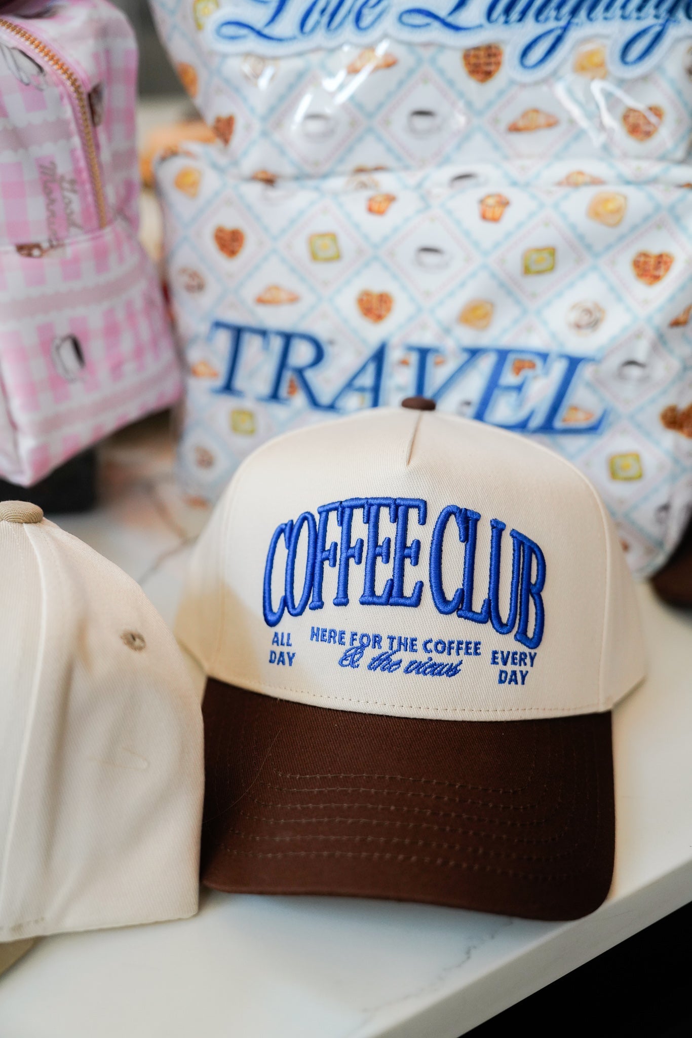 KenzKustomz Coffee Club - Brown Vintage Trucker Hat