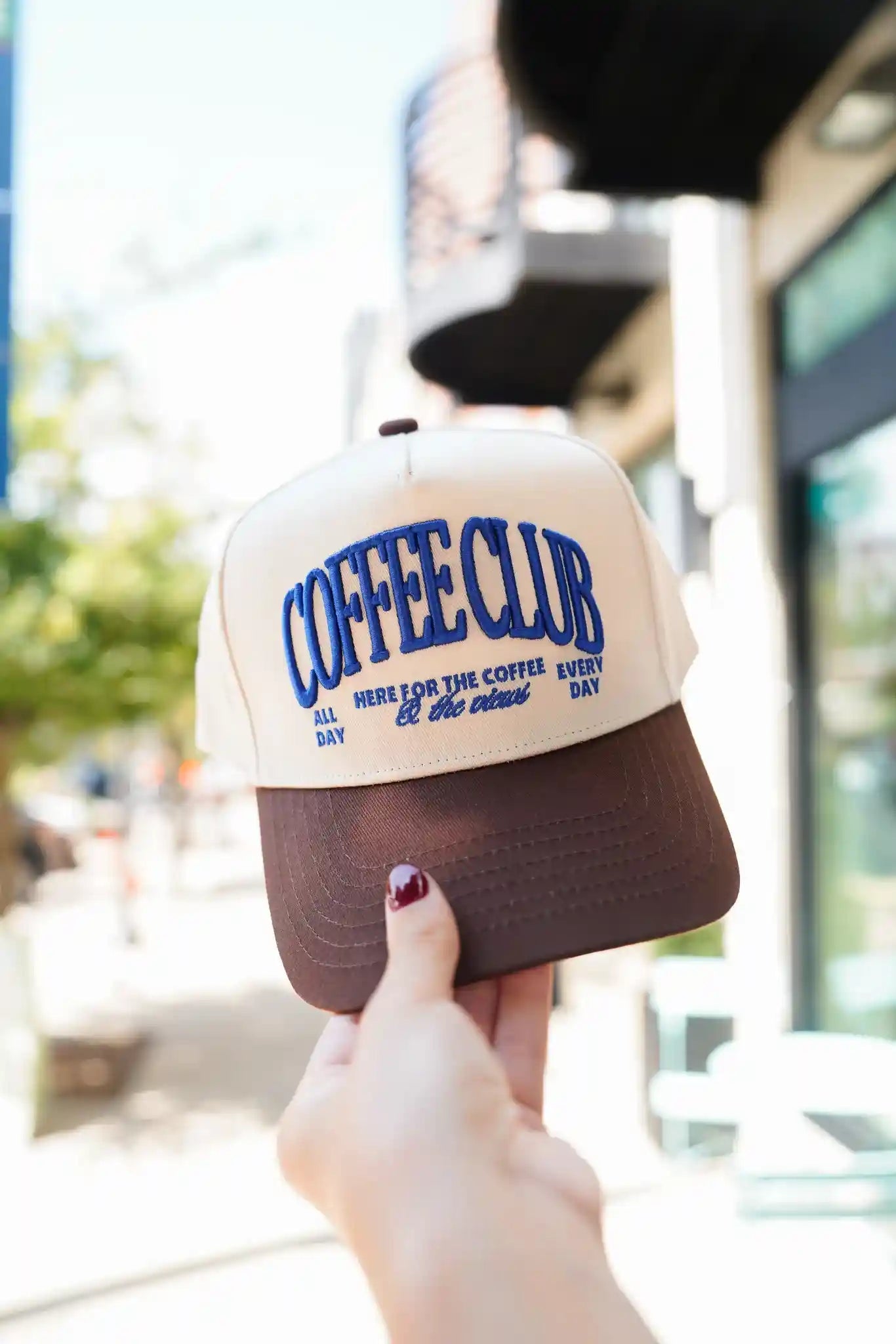 KenzKustomz Coffee Club - Brown Vintage Trucker Hat