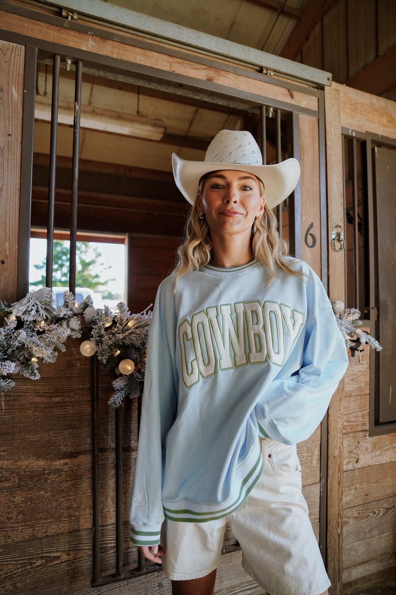 KenzKustomz Cowboy - Blue Vintage Crewneck Sweatshirt