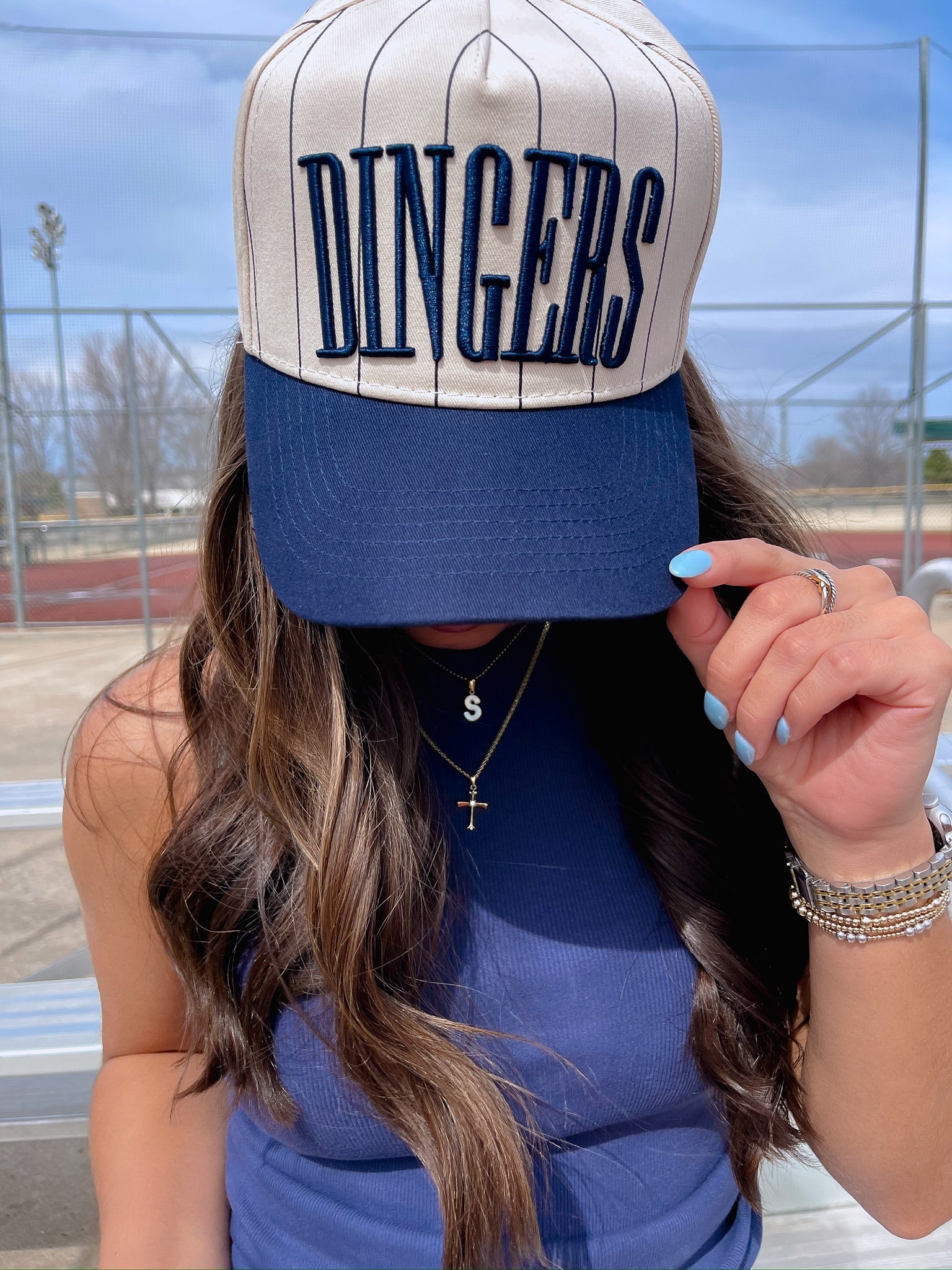 KenzKustomz Dingers - Stripe Vintage Trucker Hat