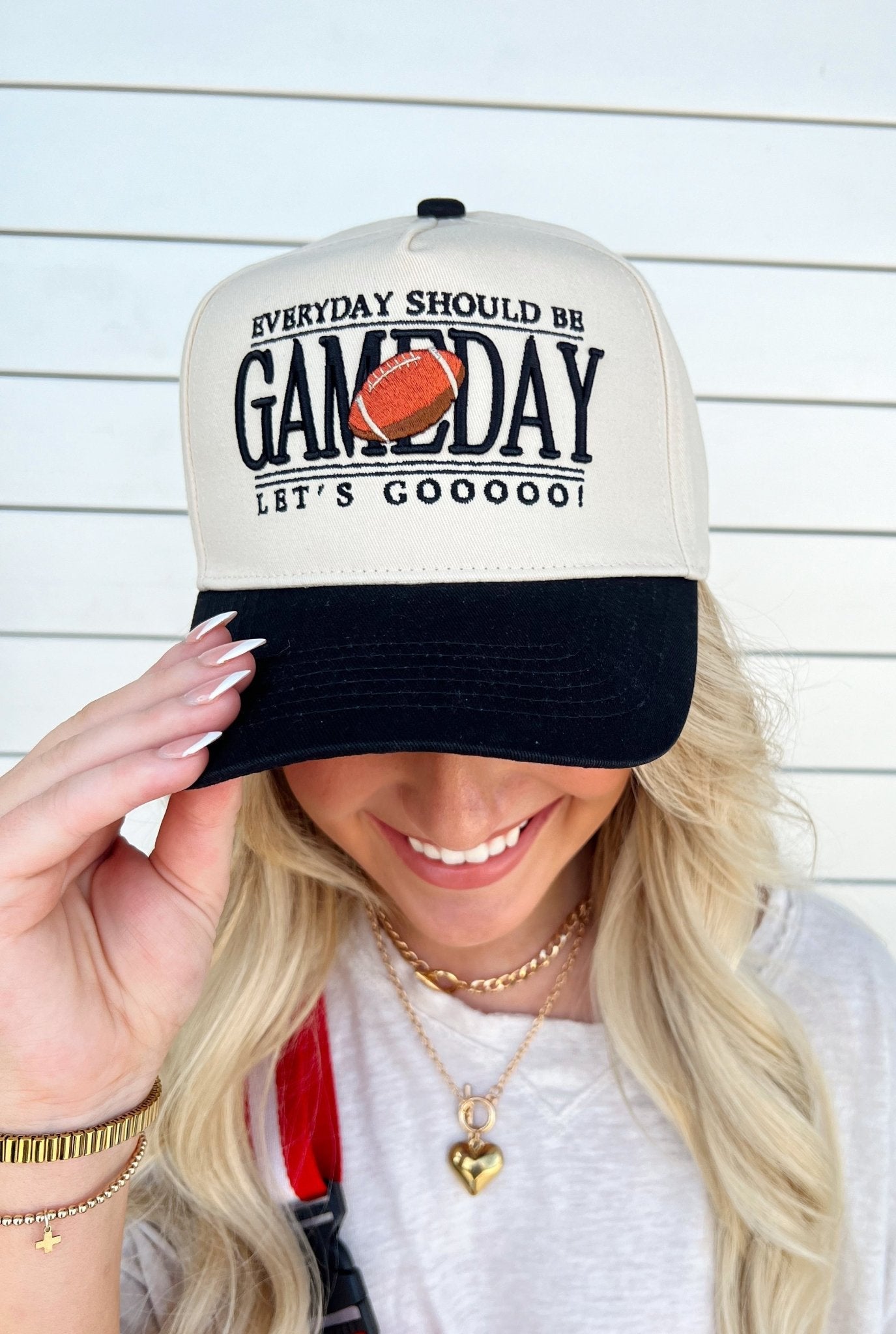 KenzKustomz Everyday Should Be Gameday - Black Vintage Trucker Hat