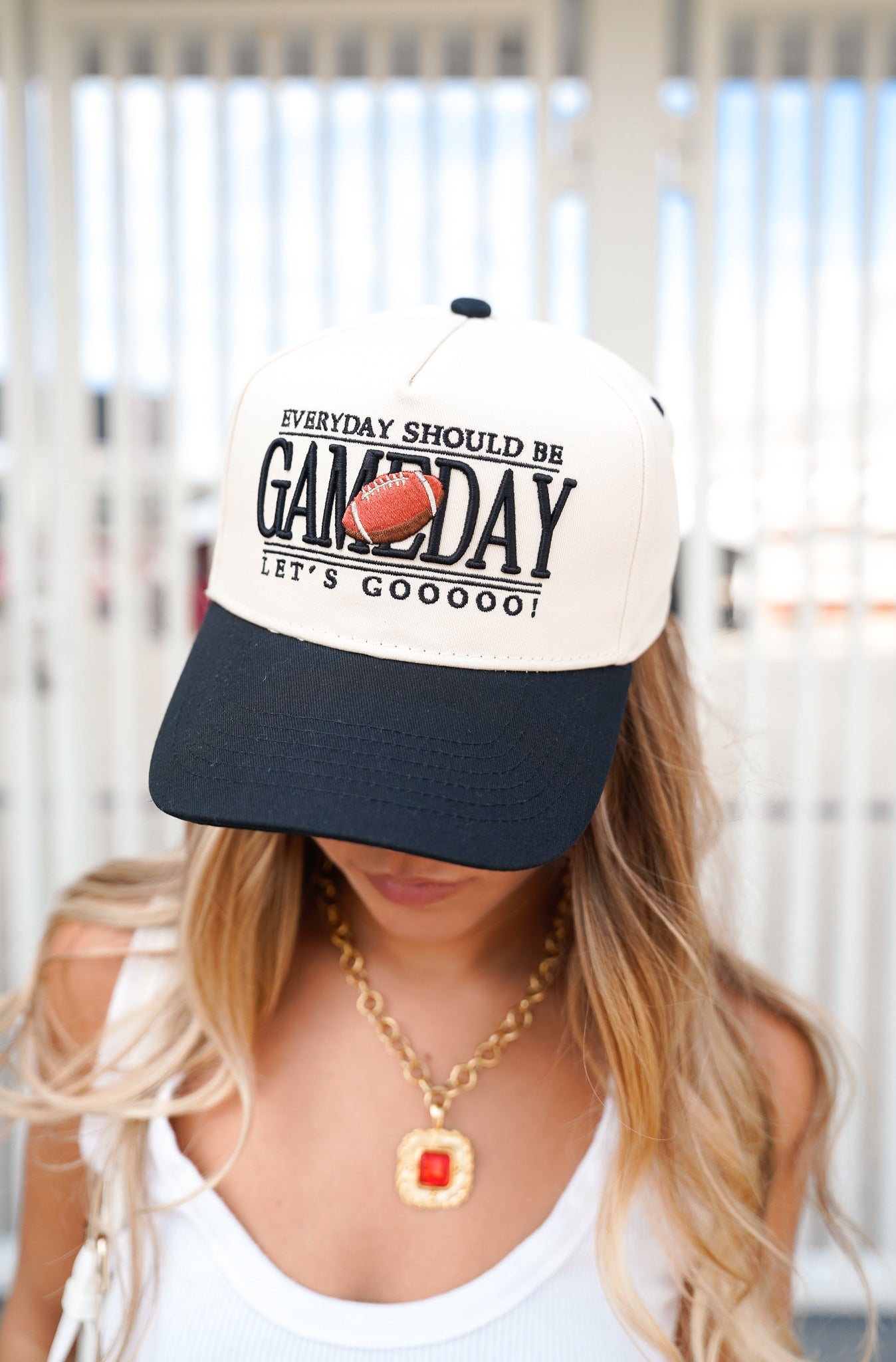 KenzKustomz Everyday Should Be Gameday - Black Vintage Trucker Hat