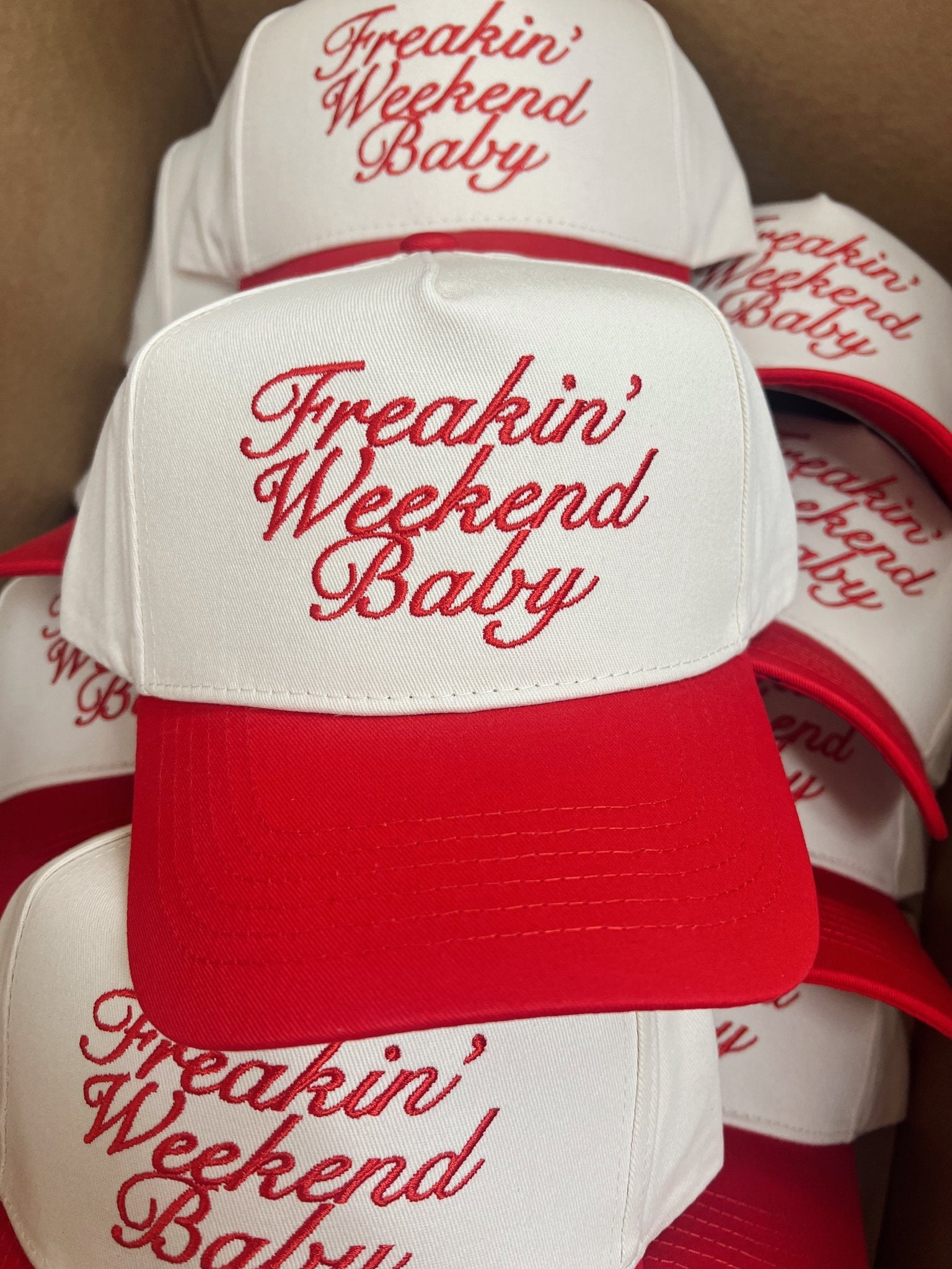 KenzKustomz Freakin' Weekend Baby - Vintage Trucker Hat