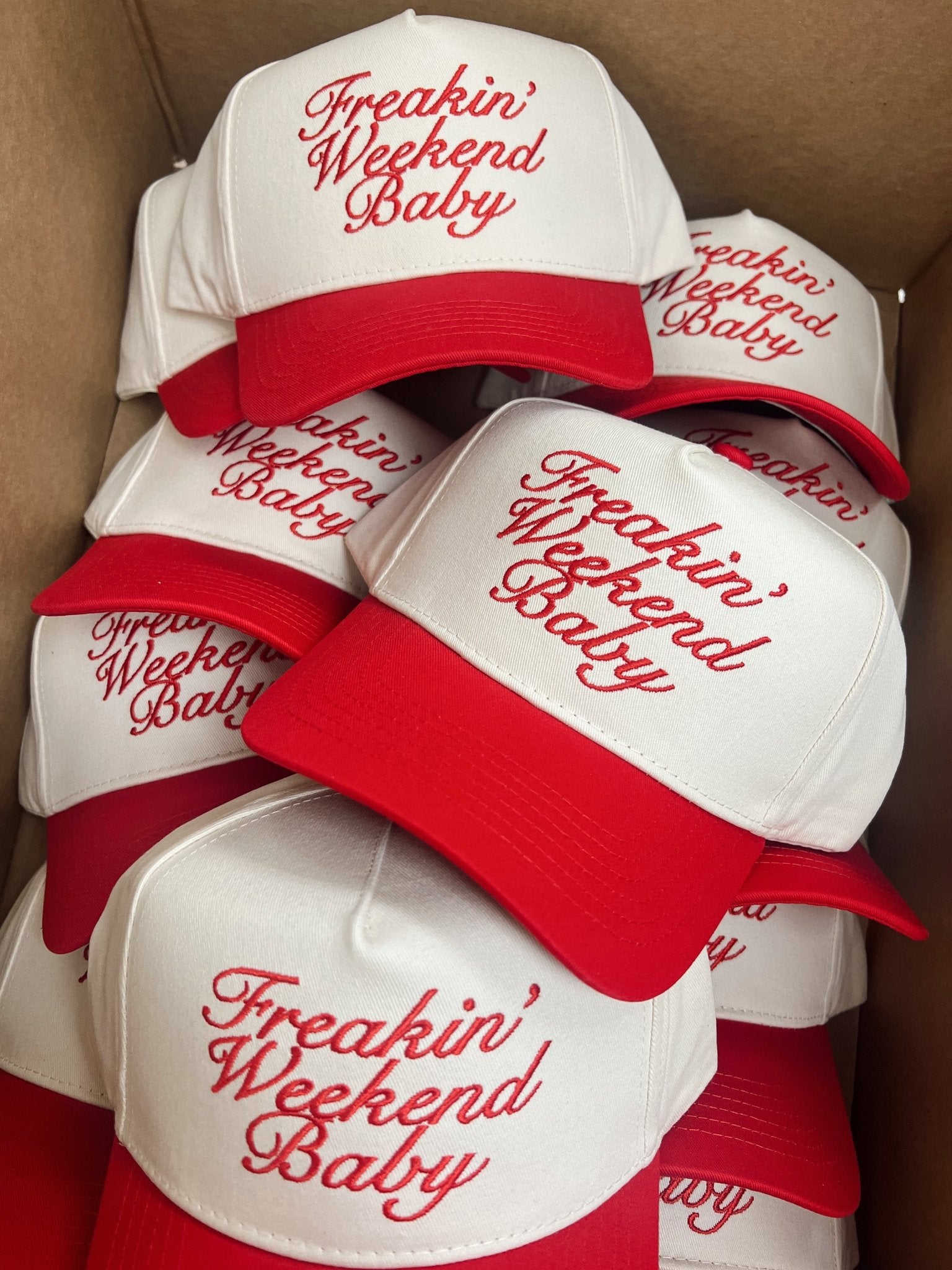 KenzKustomz Freakin' Weekend Baby - Vintage Trucker Hat