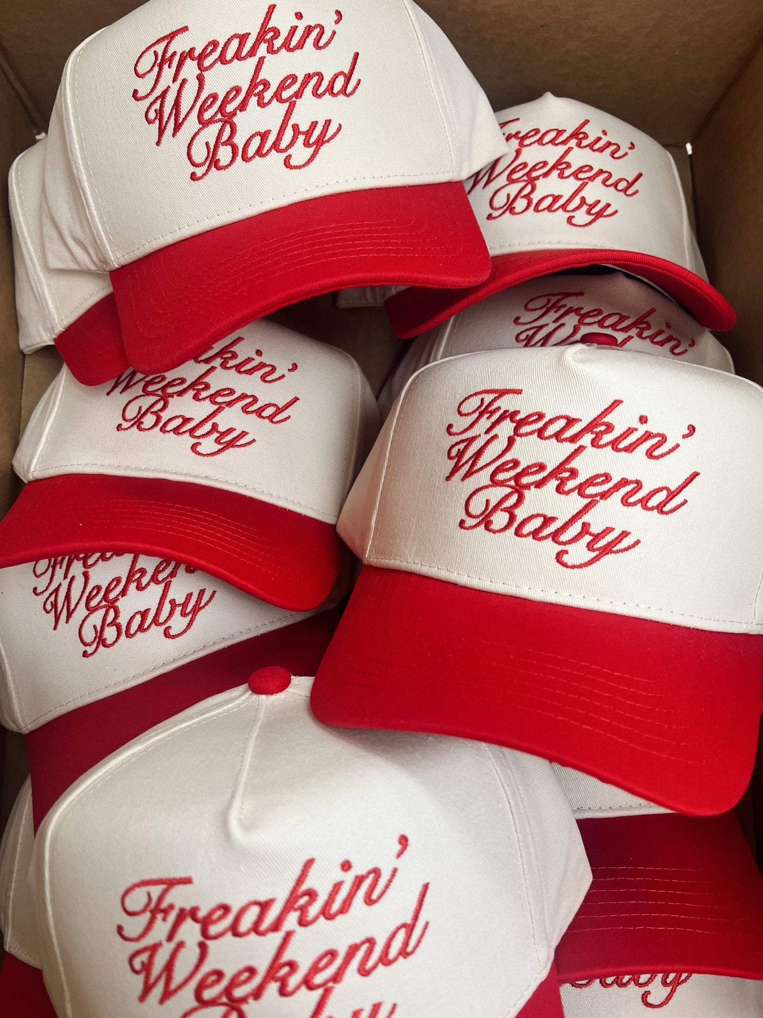 KenzKustomz Freakin' Weekend Baby - Vintage Trucker Hat