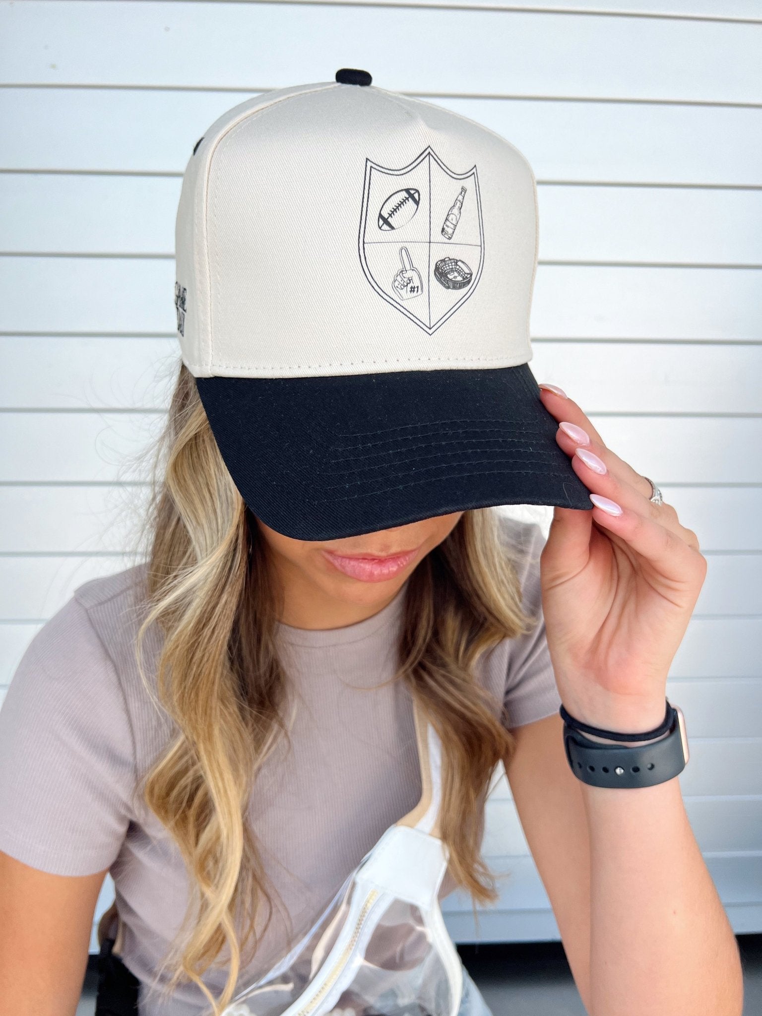 KenzKustomz Gameday Crest 1 Fan - Black Vintage Trucker Hat