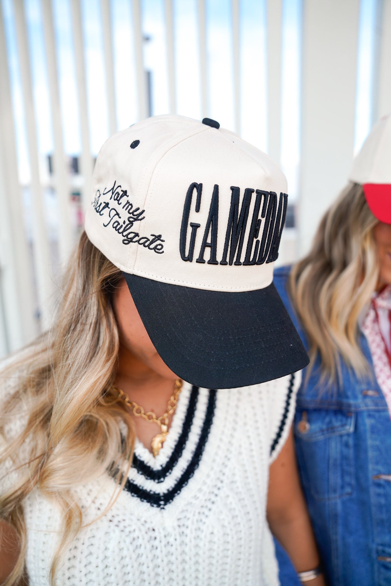 KenzKustomz GAMEDAY. - Not My First Tailgate Vintage Trucker Hat