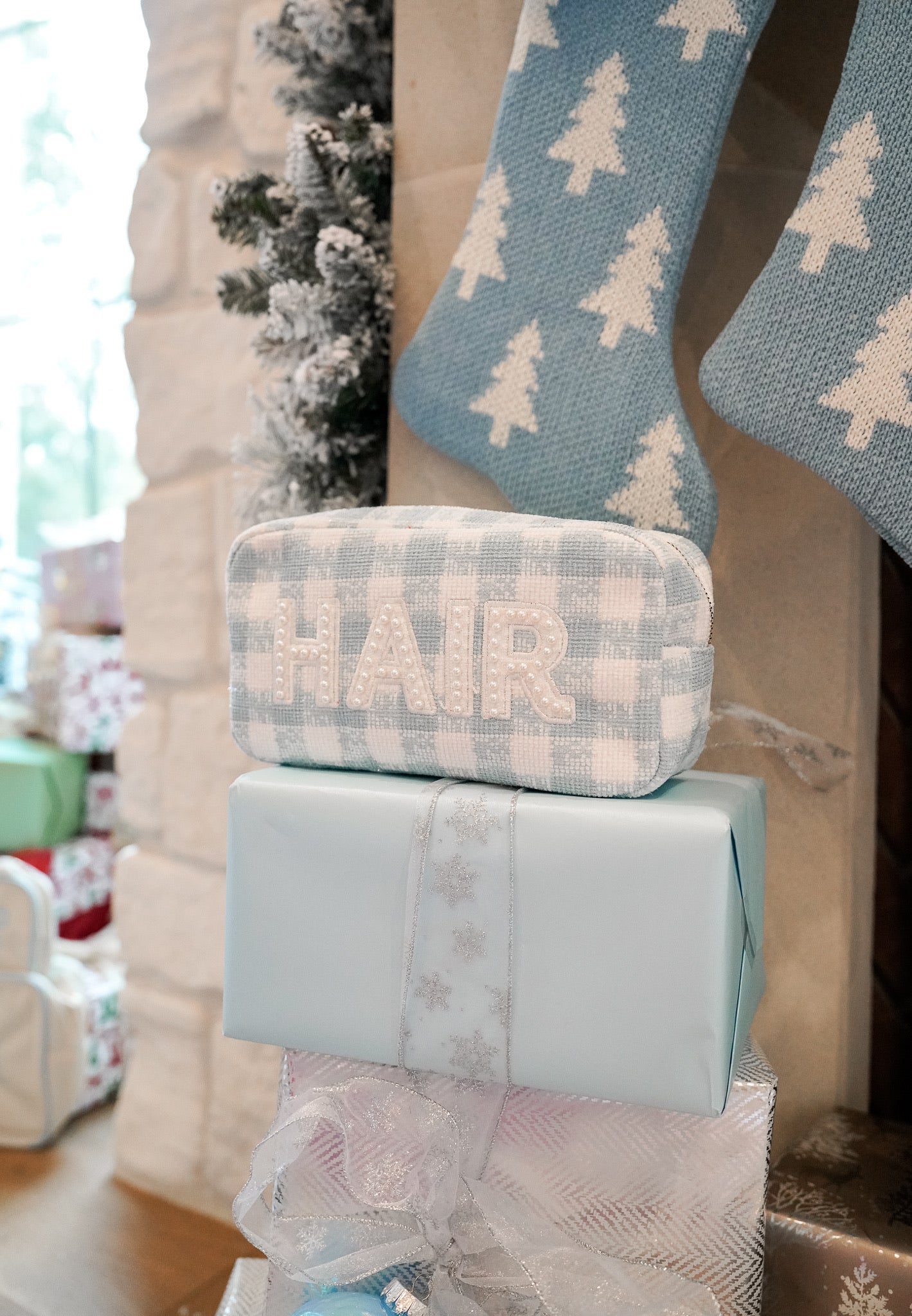 KenzKustomz Hair - Blue Plaid Large Bag