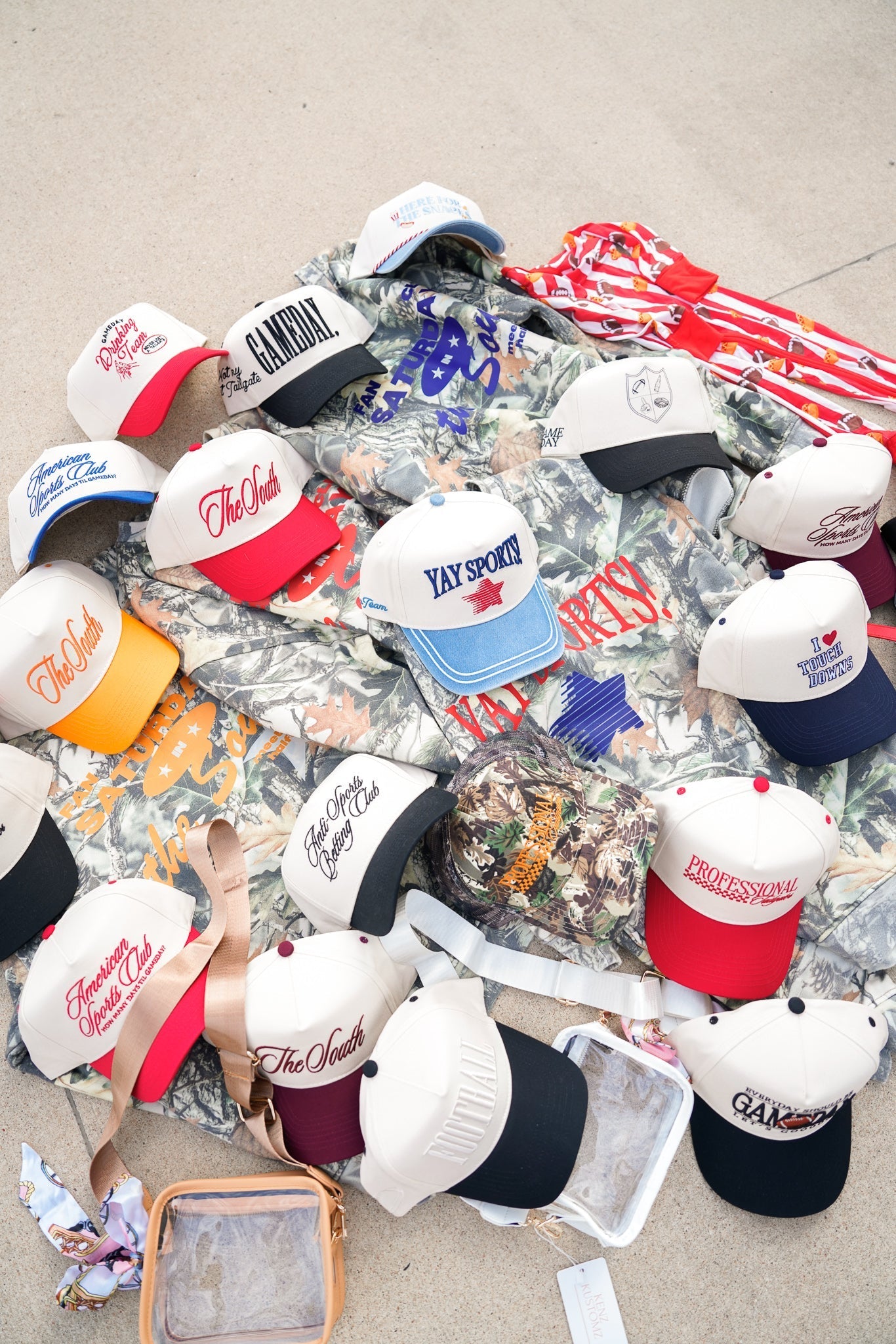 KenzKustomz Here for the Snacks - Denim Vintage Trucker Hat