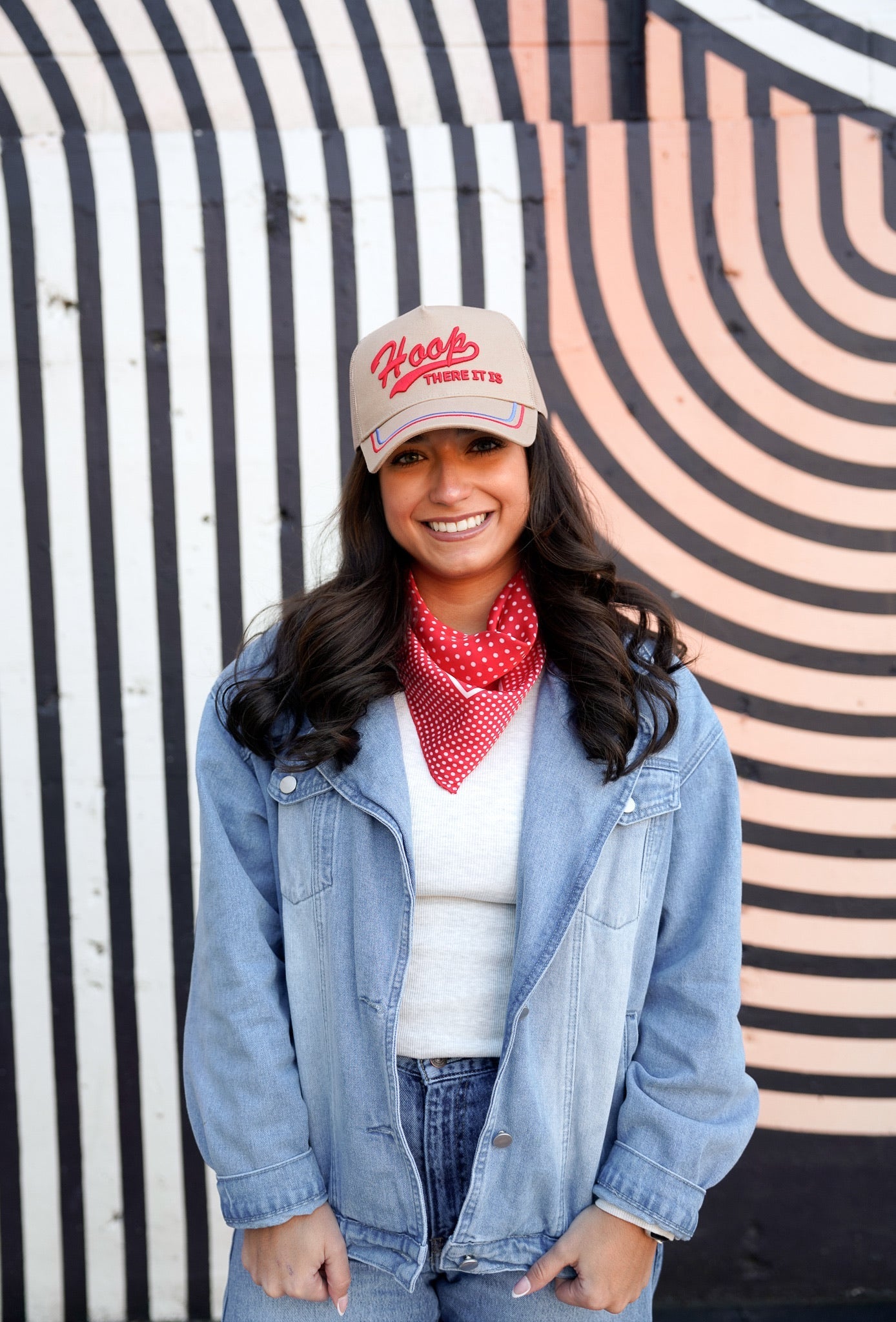 KenzKustomz Hoop there it is - Tan Vintage Trucker Hat