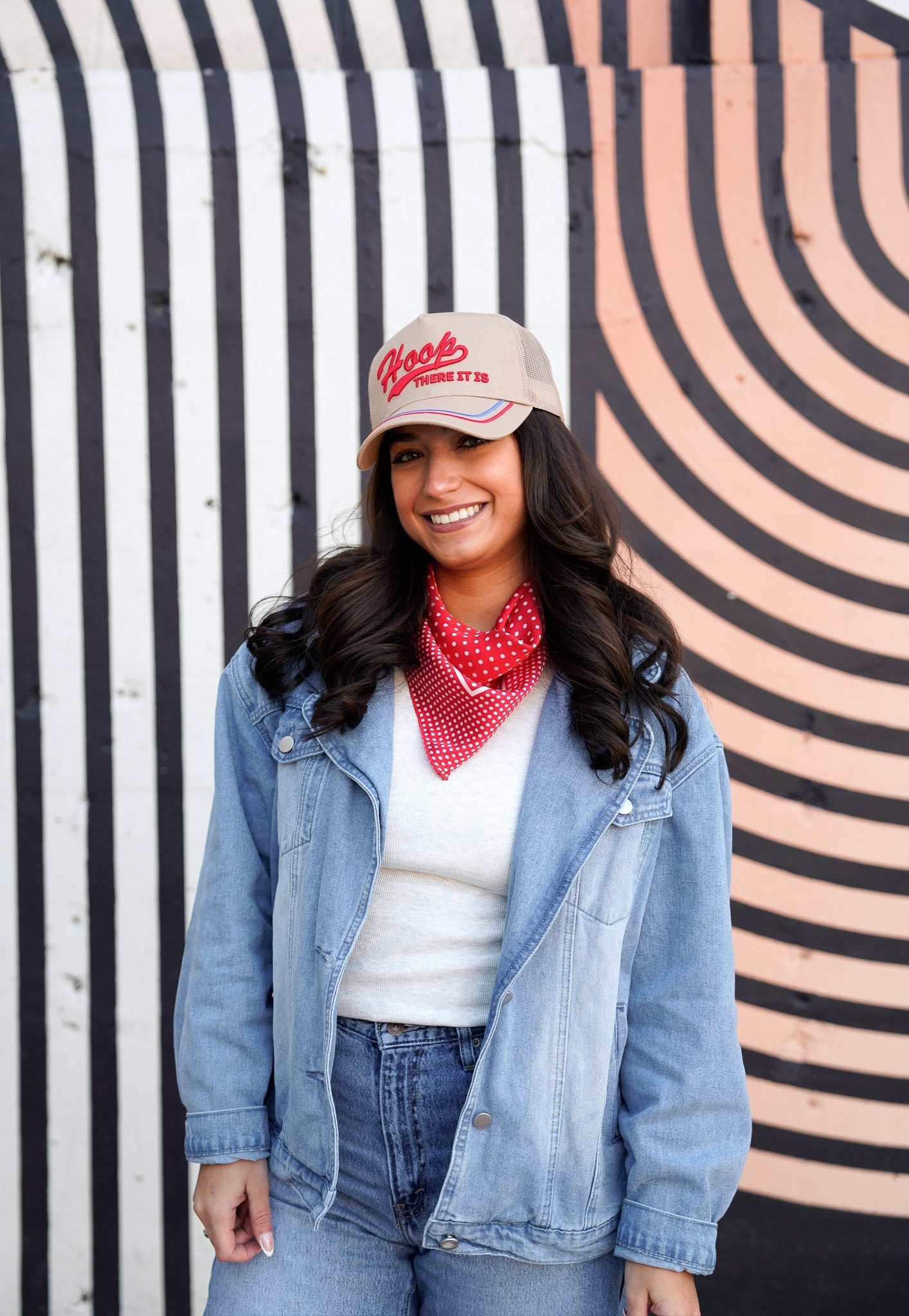 KenzKustomz Hoop there it is - Tan Vintage Trucker Hat