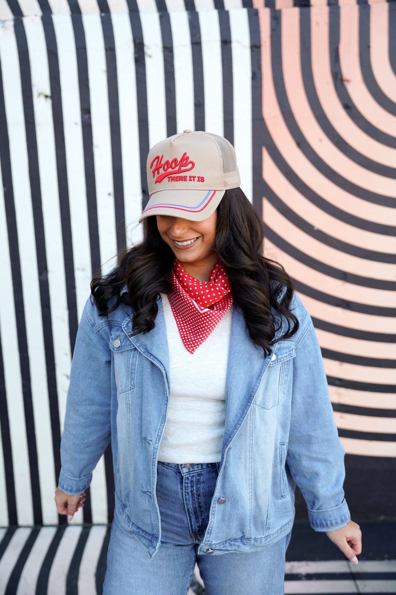 KenzKustomz Hoop there it is - Tan Vintage Trucker Hat