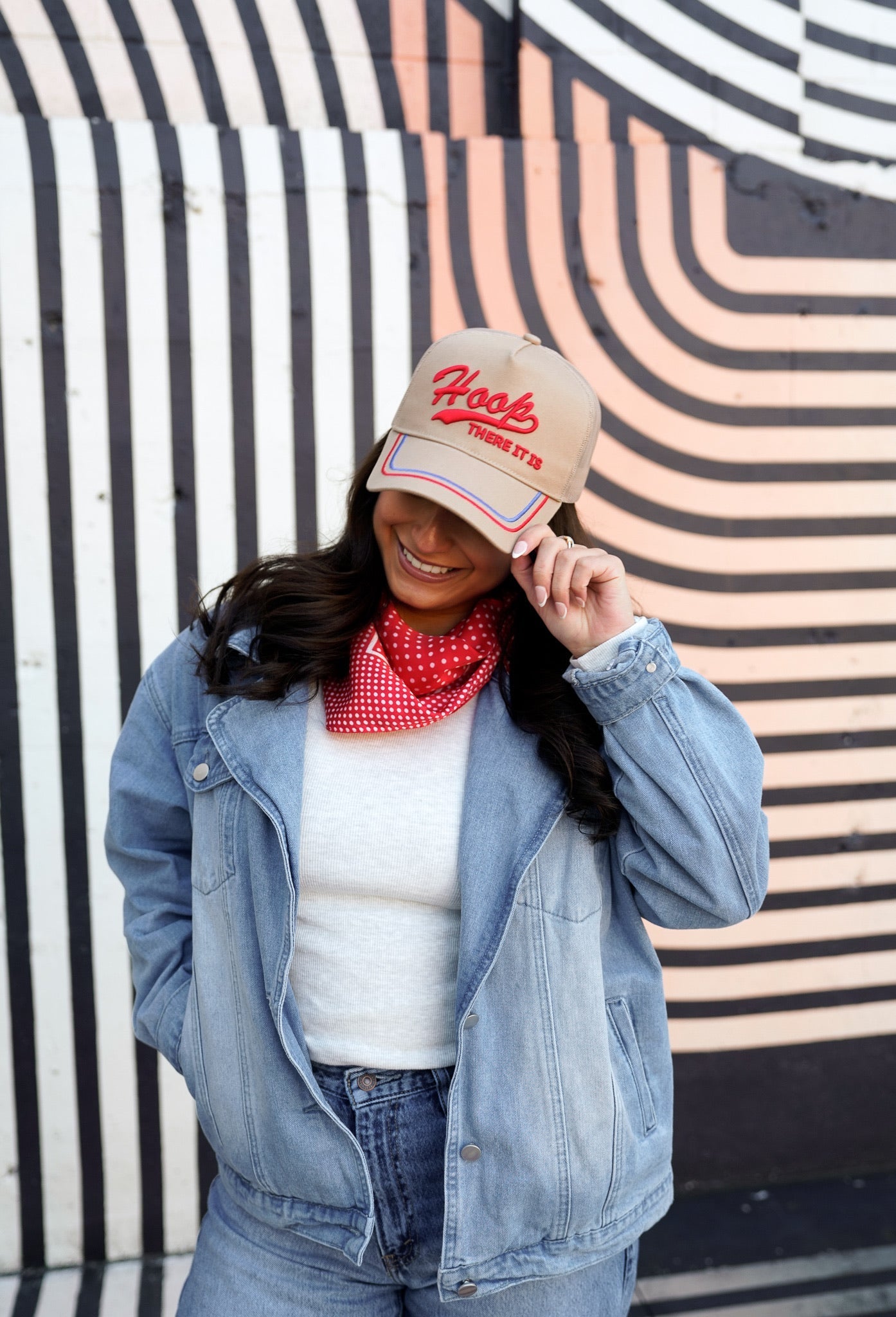 KenzKustomz Hoop there it is - Tan Vintage Trucker Hat