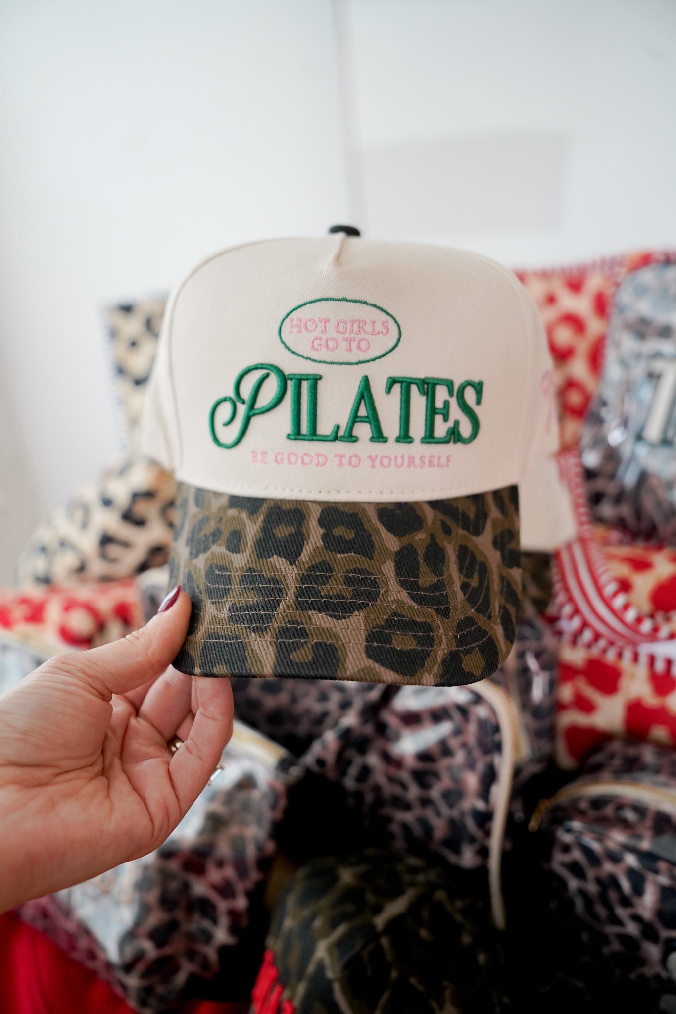 KenzKustomz Hot Girls go to Pilates - Leopard Vintage Hat