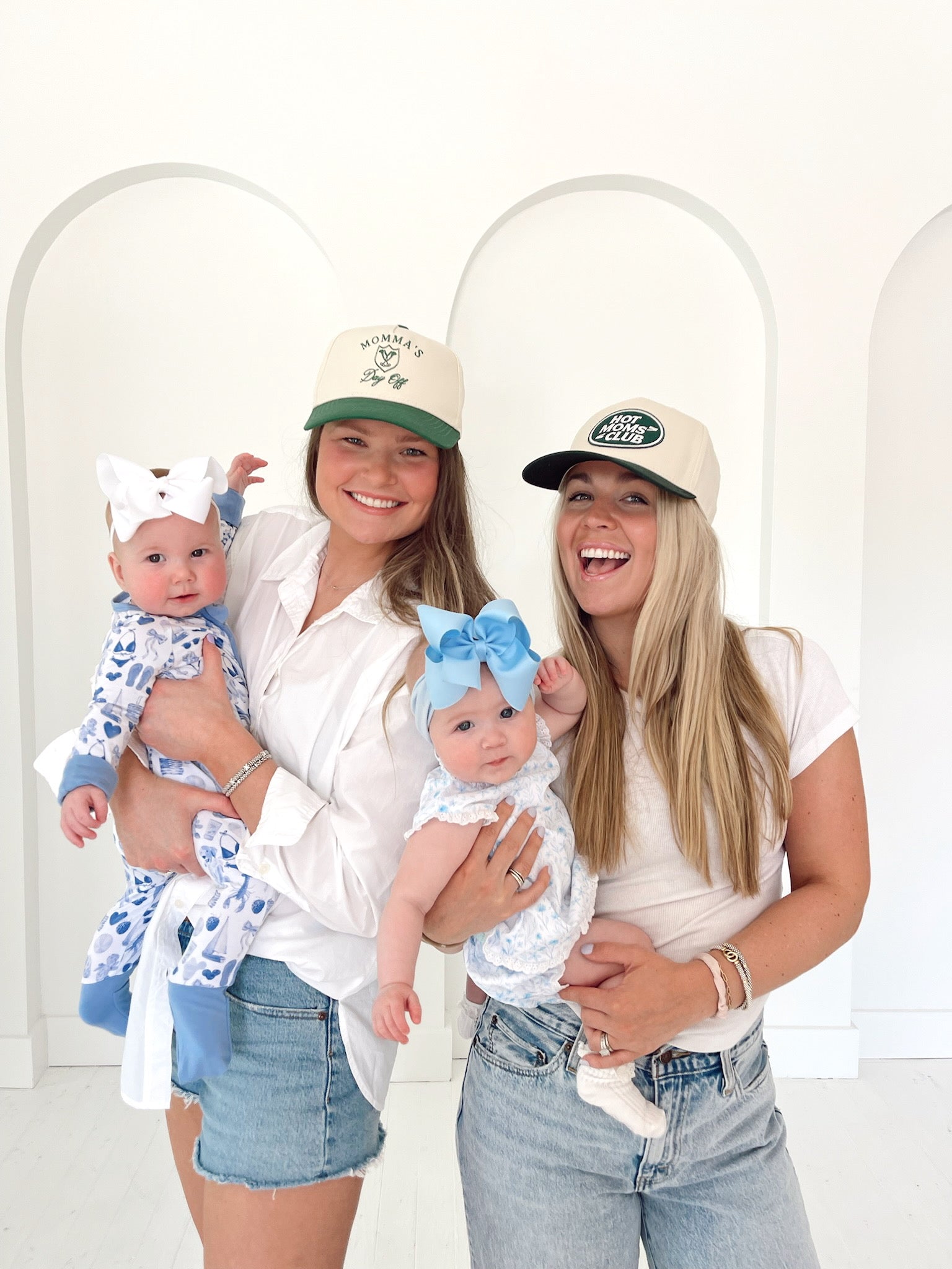 KenzKustomz Hot Moms Club - Green Vintage Trucker Hat