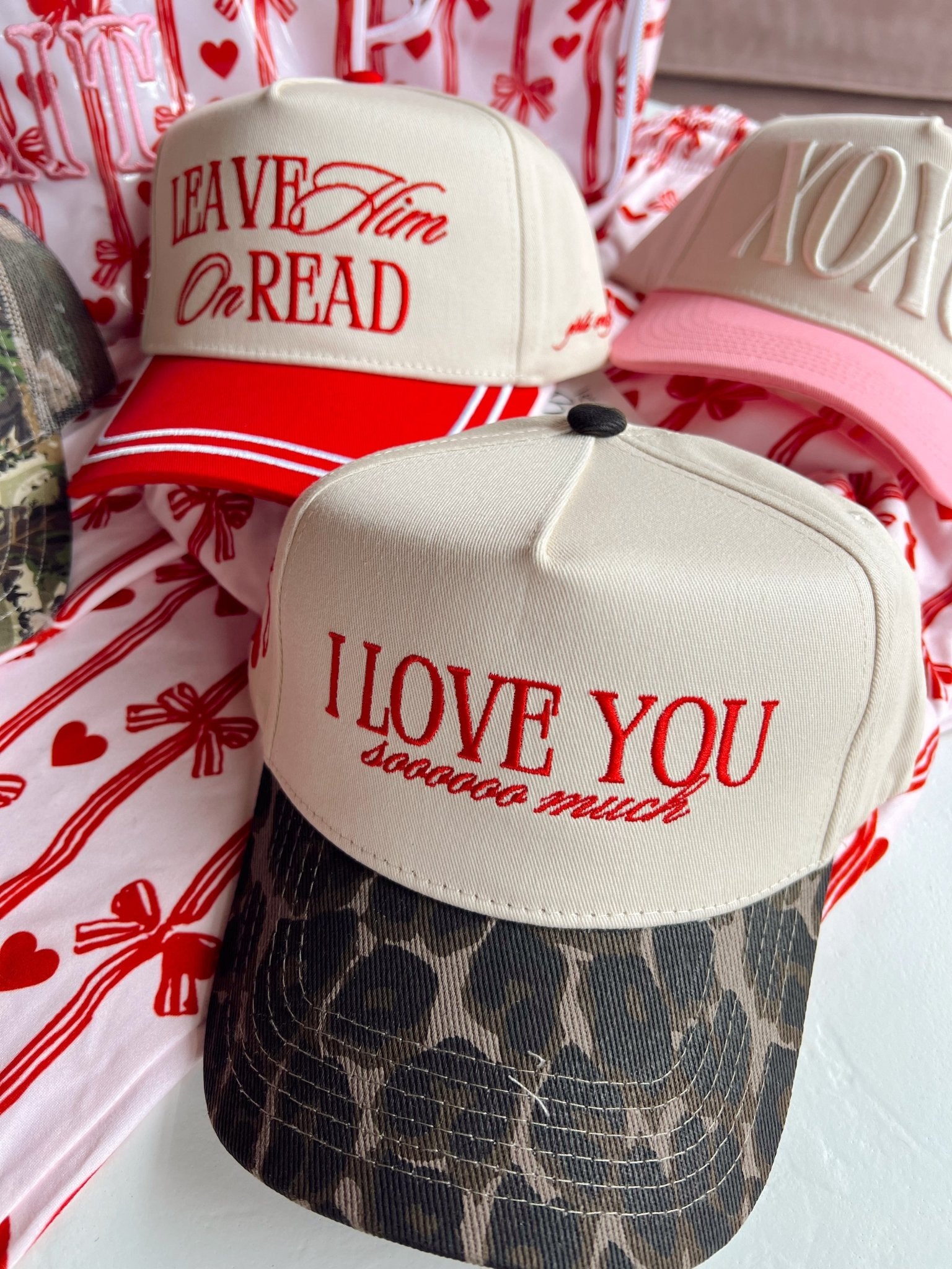 KenzKustomz I Love You Sooooo Much - Leopard Vintage Hat - PREORDER