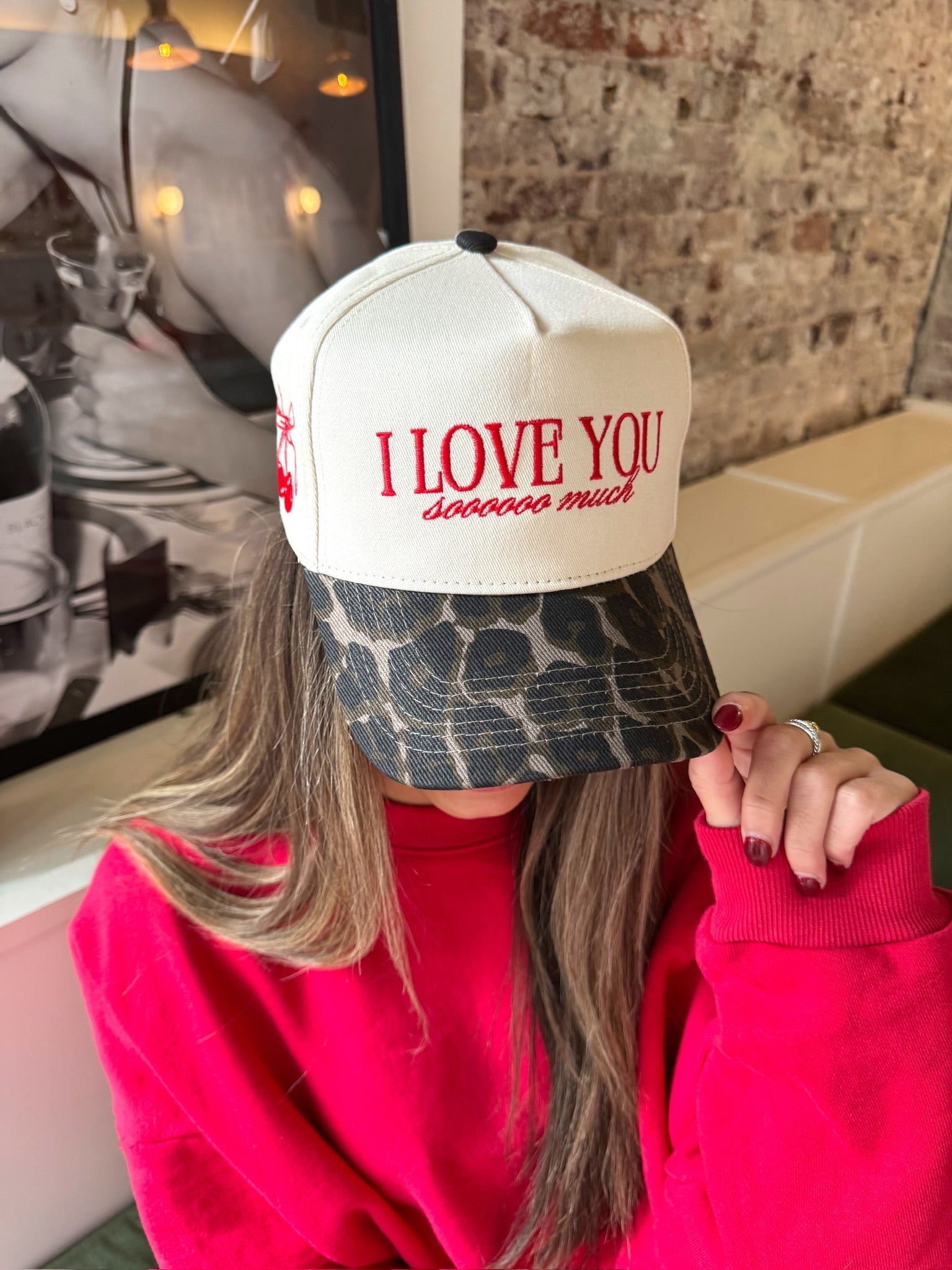 KenzKustomz I Love You Sooooo Much - Leopard Vintage Hat - PREORDER