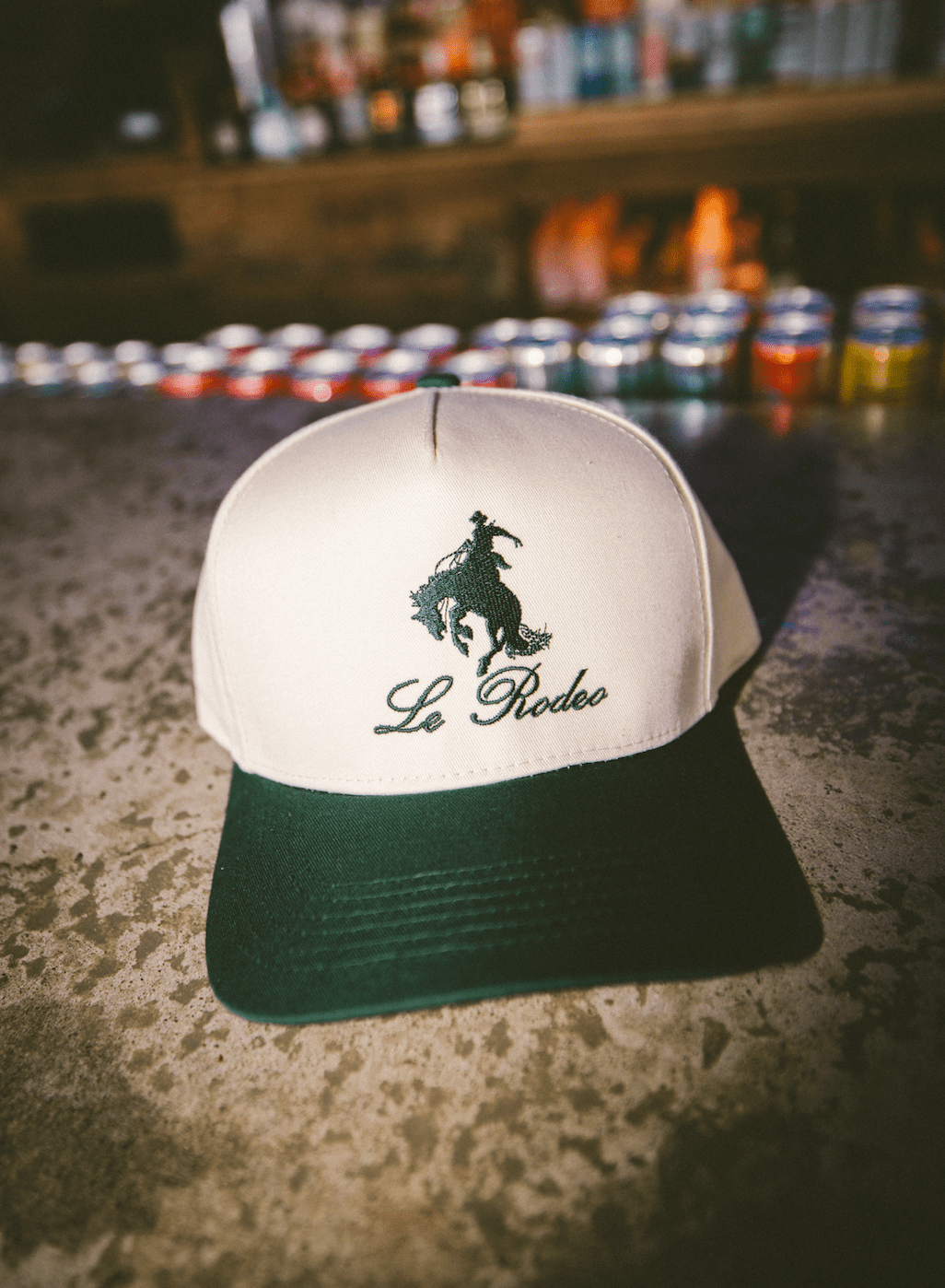 KenzKustomz Le Rodeo w Horse - Green Vintage Trucker Hat