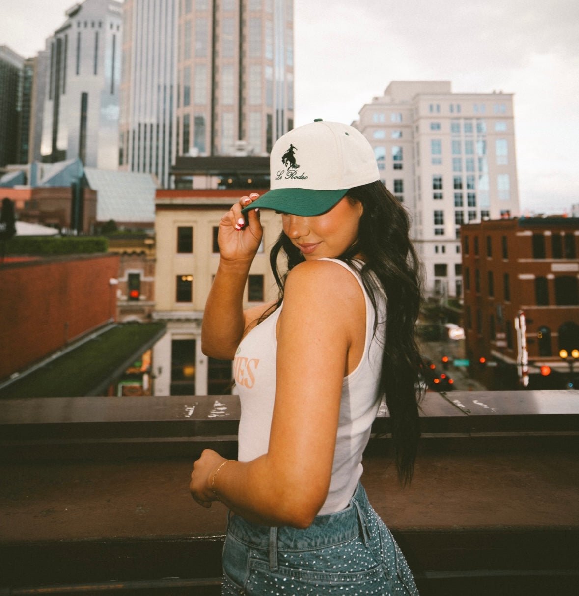 KenzKustomz Le Rodeo w Horse - Green Vintage Trucker Hat