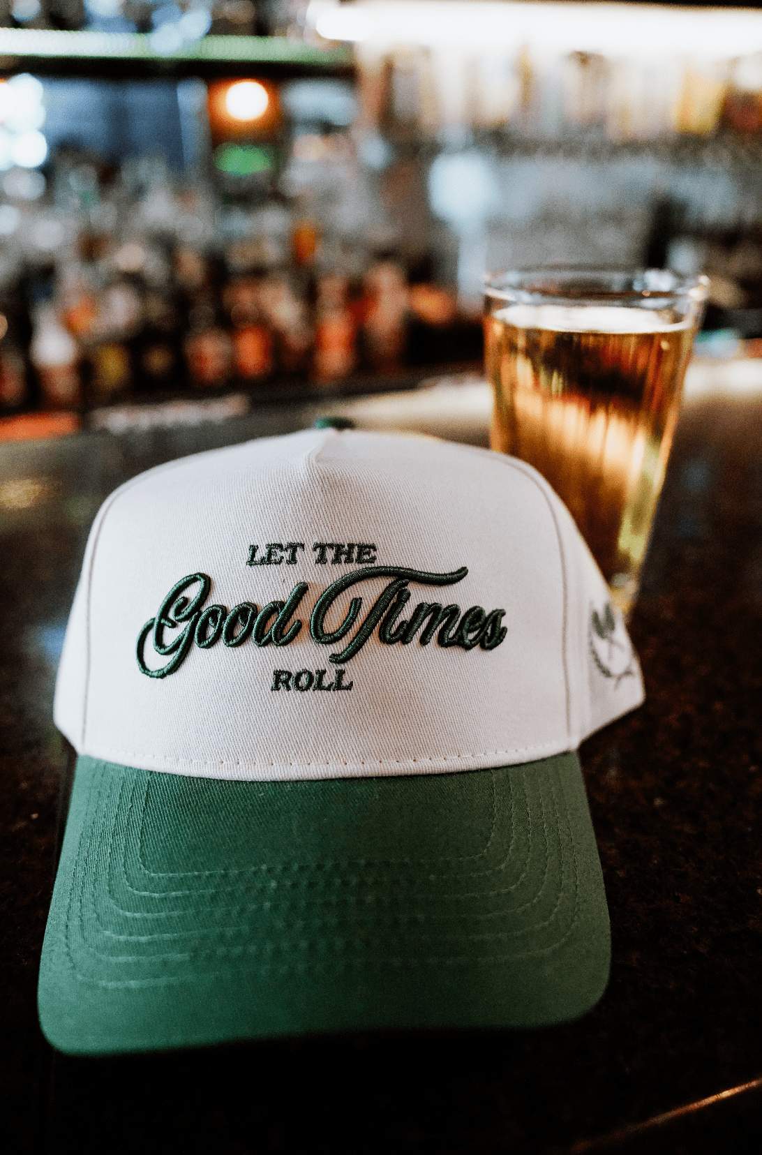 KenzKustomz Let the Good Times Roll - Green Vintage Trucker Hat