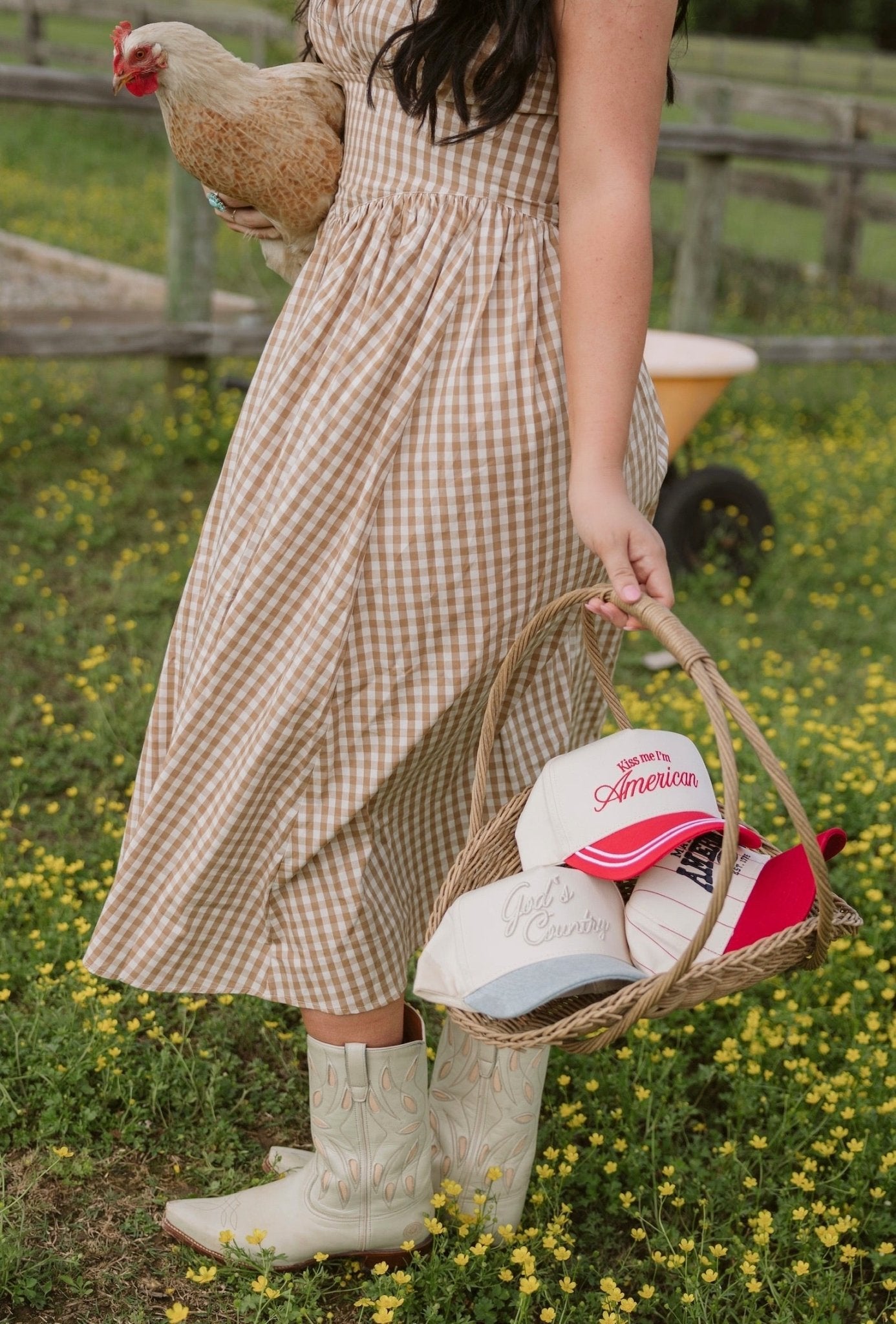 KenzKustomz Made in America - Red Stripe Vintage Trucker Hat