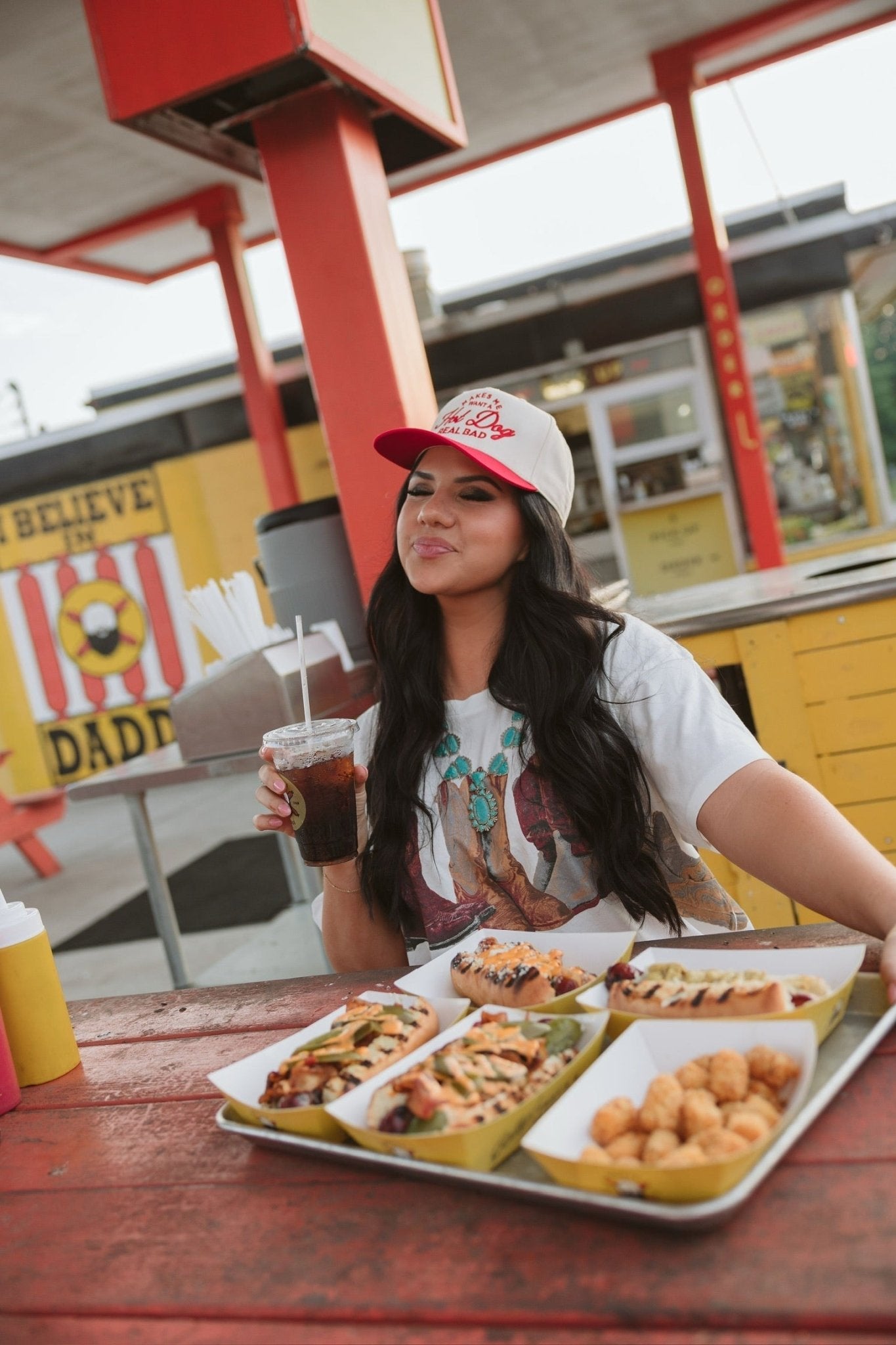 KenzKustomz Makes me Want a Hot Dog - Red Vintage Trucker Hat