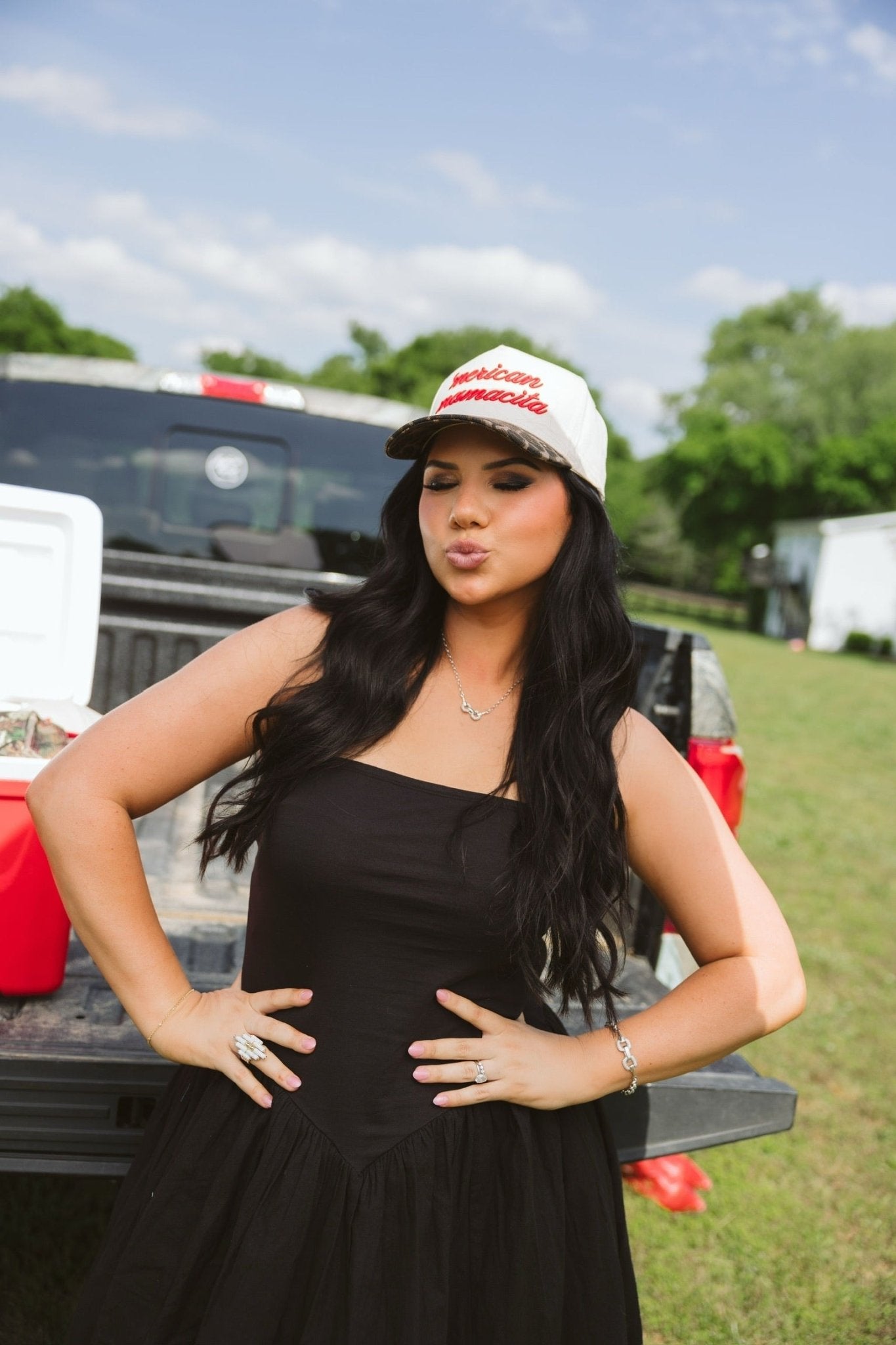 KenzKustomz 'Merican Mamacita - Leopard Vintage Trucker Hat