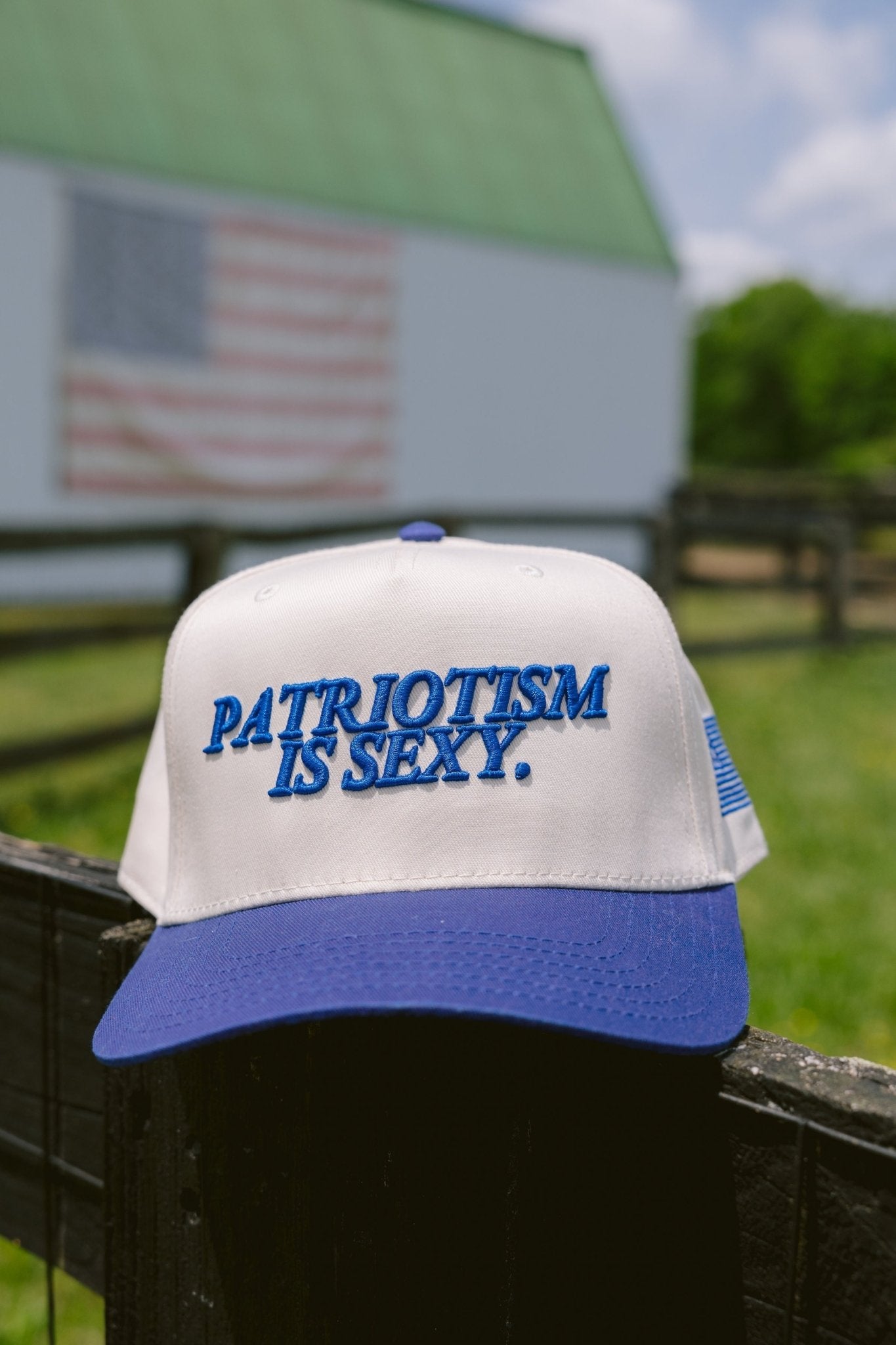 KenzKustomz Patriotism is Sexy. - Royal Blue Vintage Hat